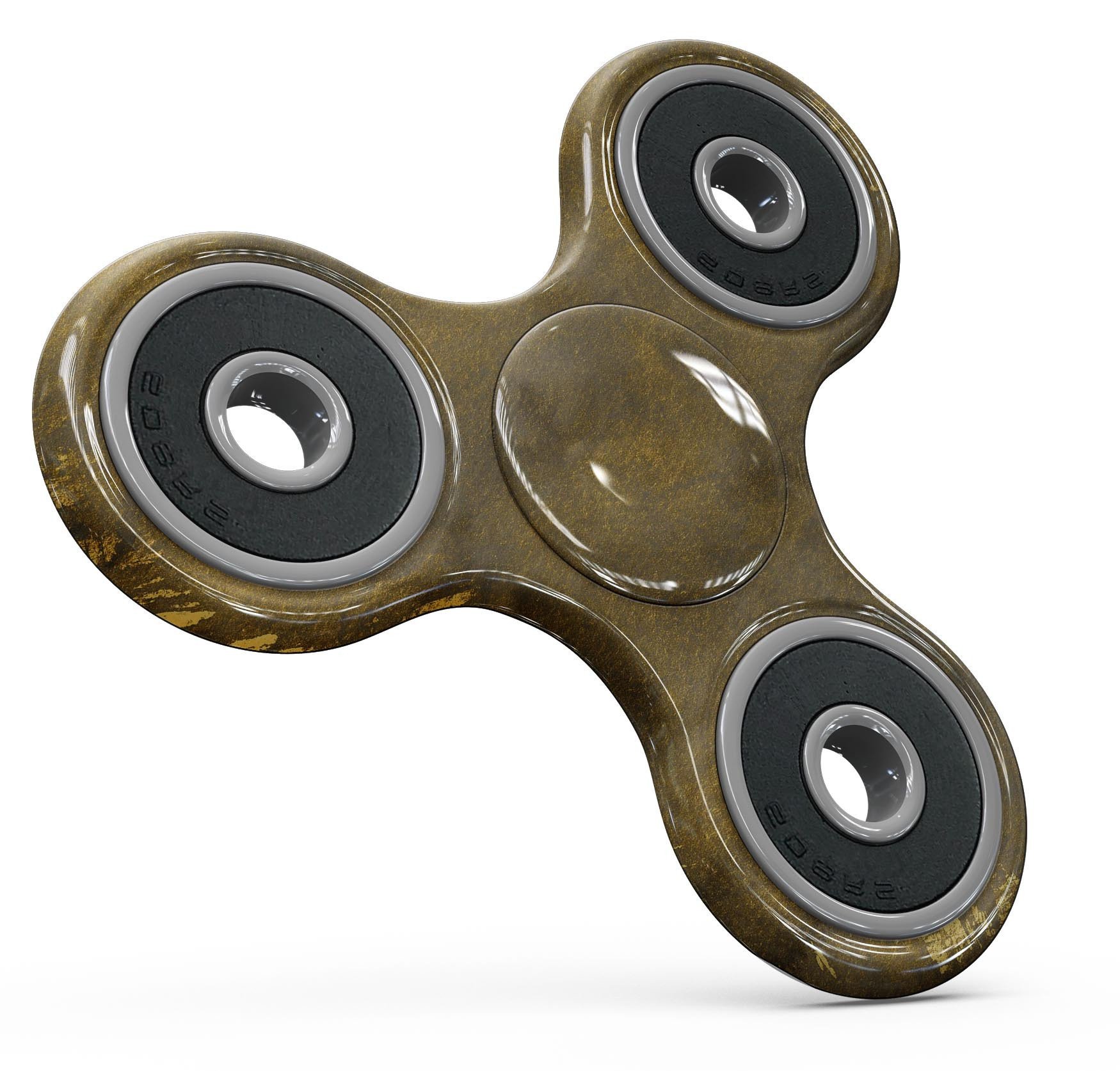 Grunge Watercolor fidget spinner skin kit featuring golden specks, showcasing vibrant colors and a stylish design.