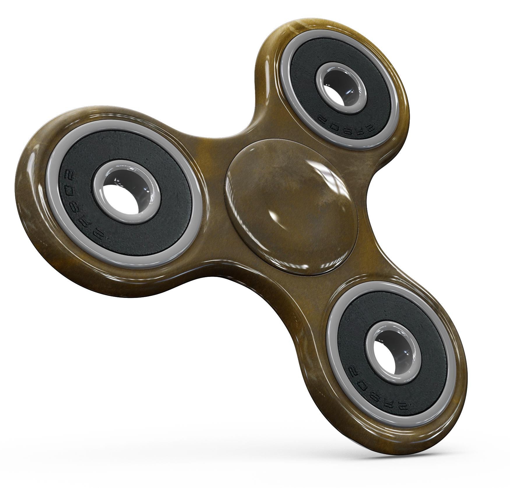 Grunge Yellow and Gray Explosions Full-Body Skin-Kit for fidget spinner, showcasing vibrant colors and unique design.