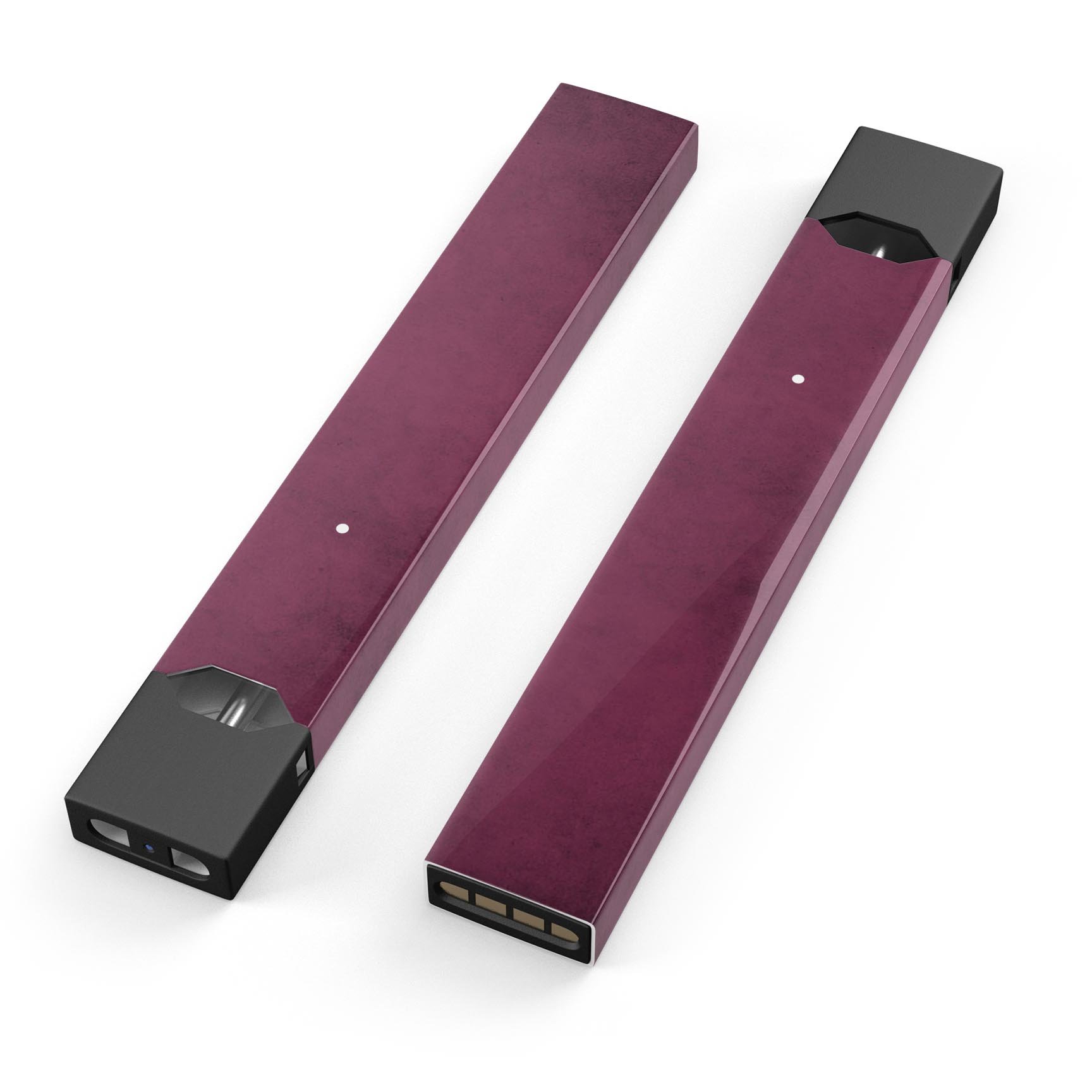 Grungy Burgundy premium decal skin-wrap sticker for JUUL vaping device, showcasing its vibrant design and protective features.