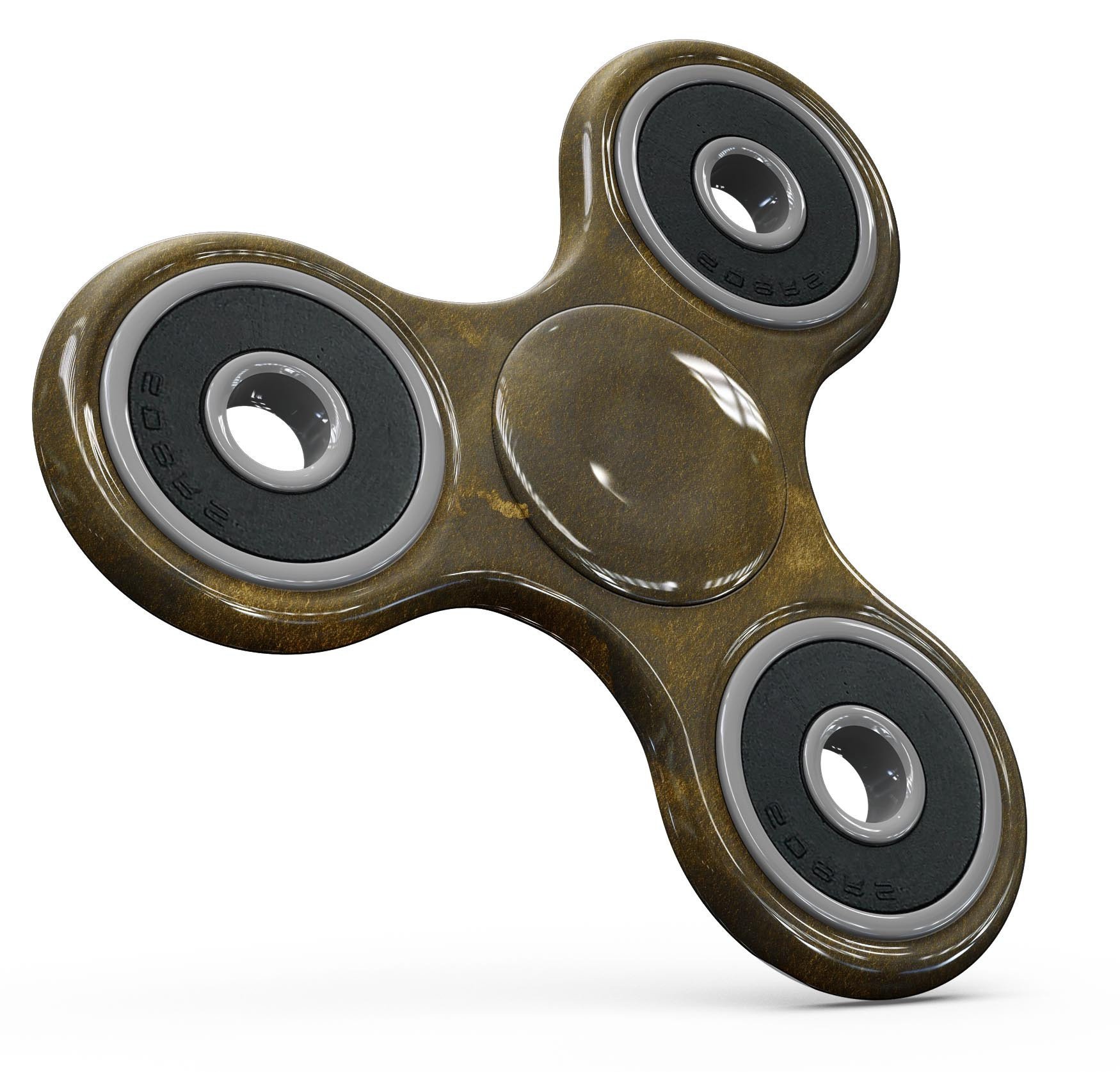 Grungy Golden Fog V1 Full-Body Fidget Spinner Skin-Kit showcasing vibrant colors and unique patterns on premium vinyl.