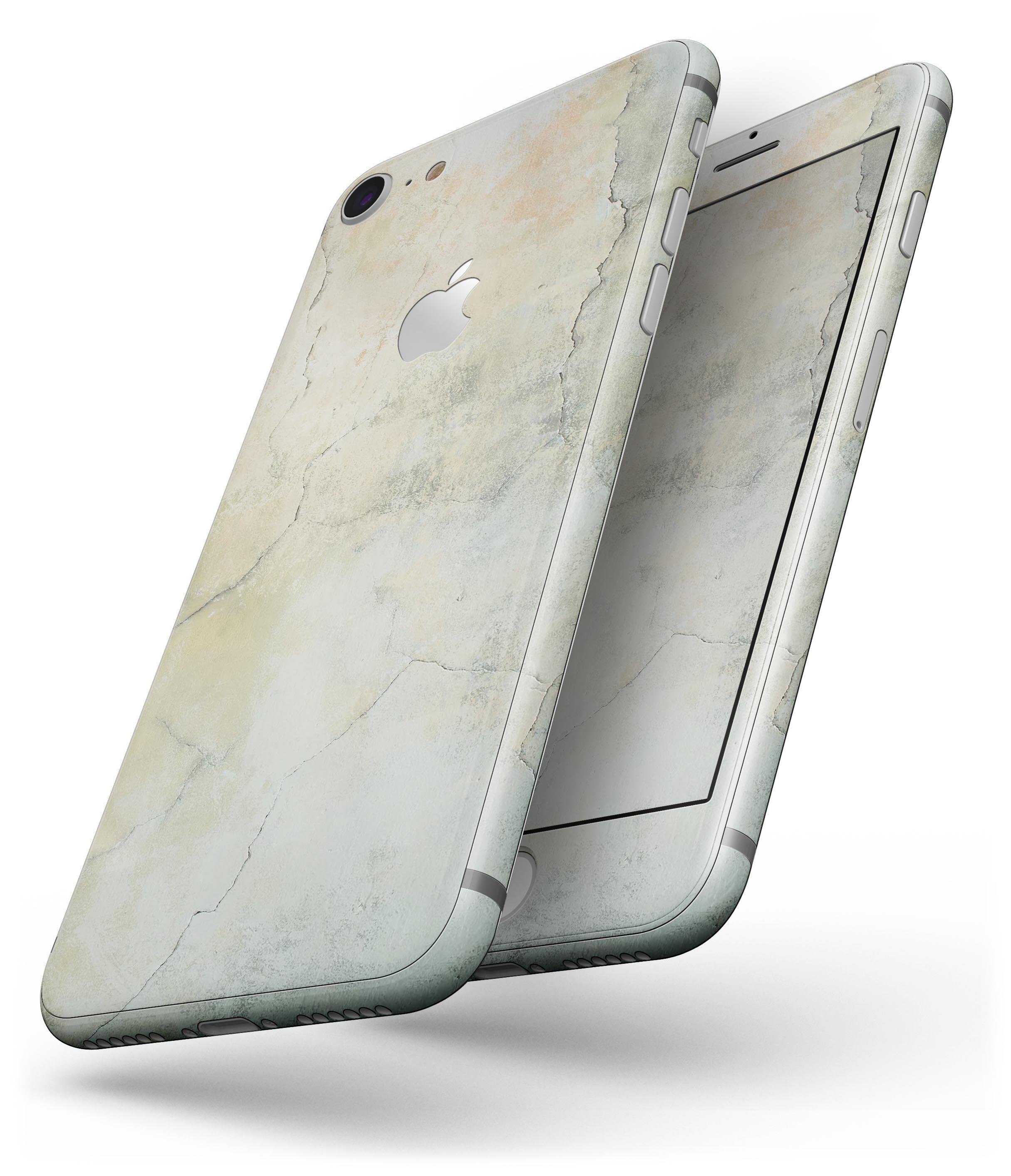 Grungy Tan Cracked Surface skin for iPhone 8 or 8 Plus, showcasing a stylish and rugged design.