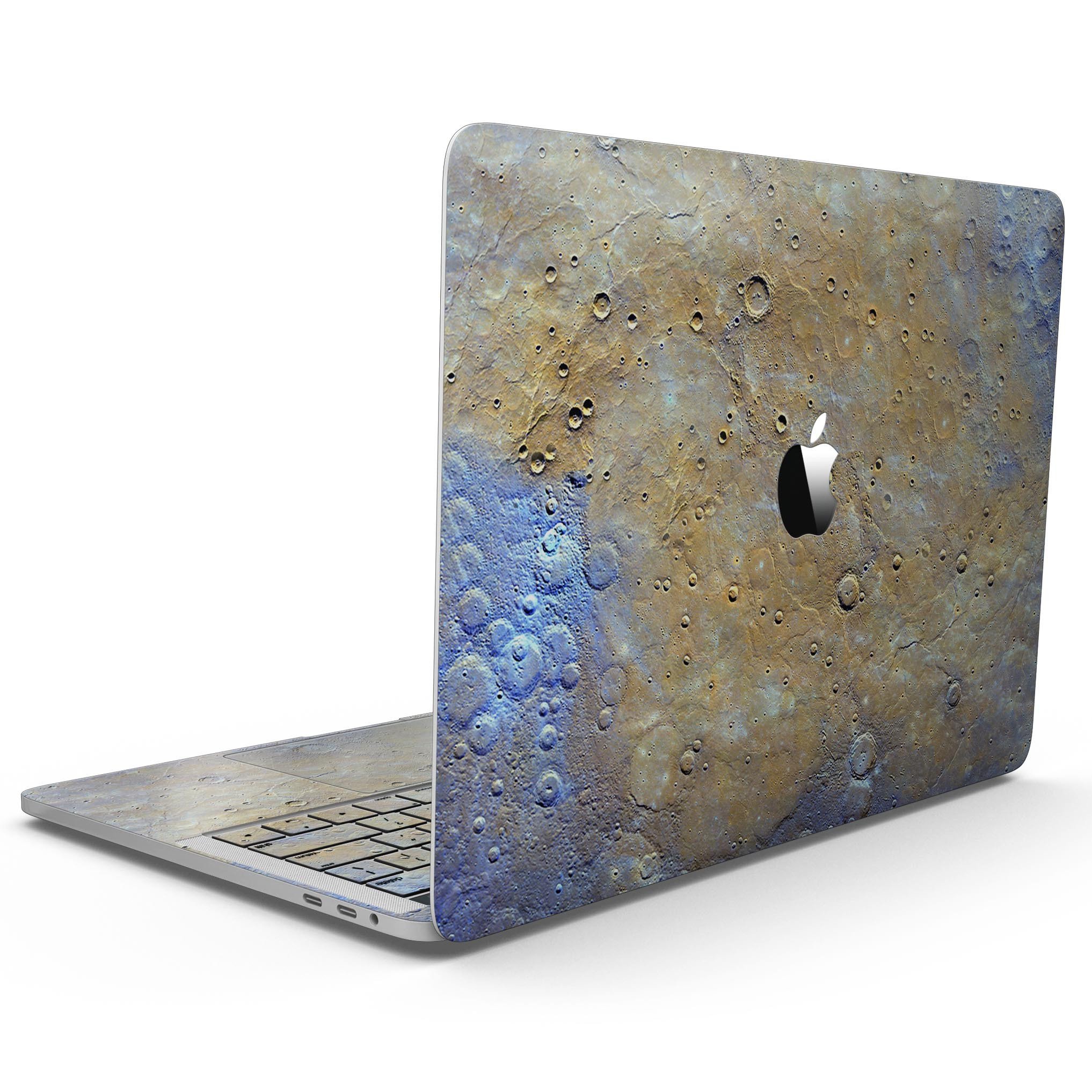 Grungy Watercolor Boiling Surface skin for 13" MacBook Pro without Touch Bar, showcasing vibrant colors and unique design.