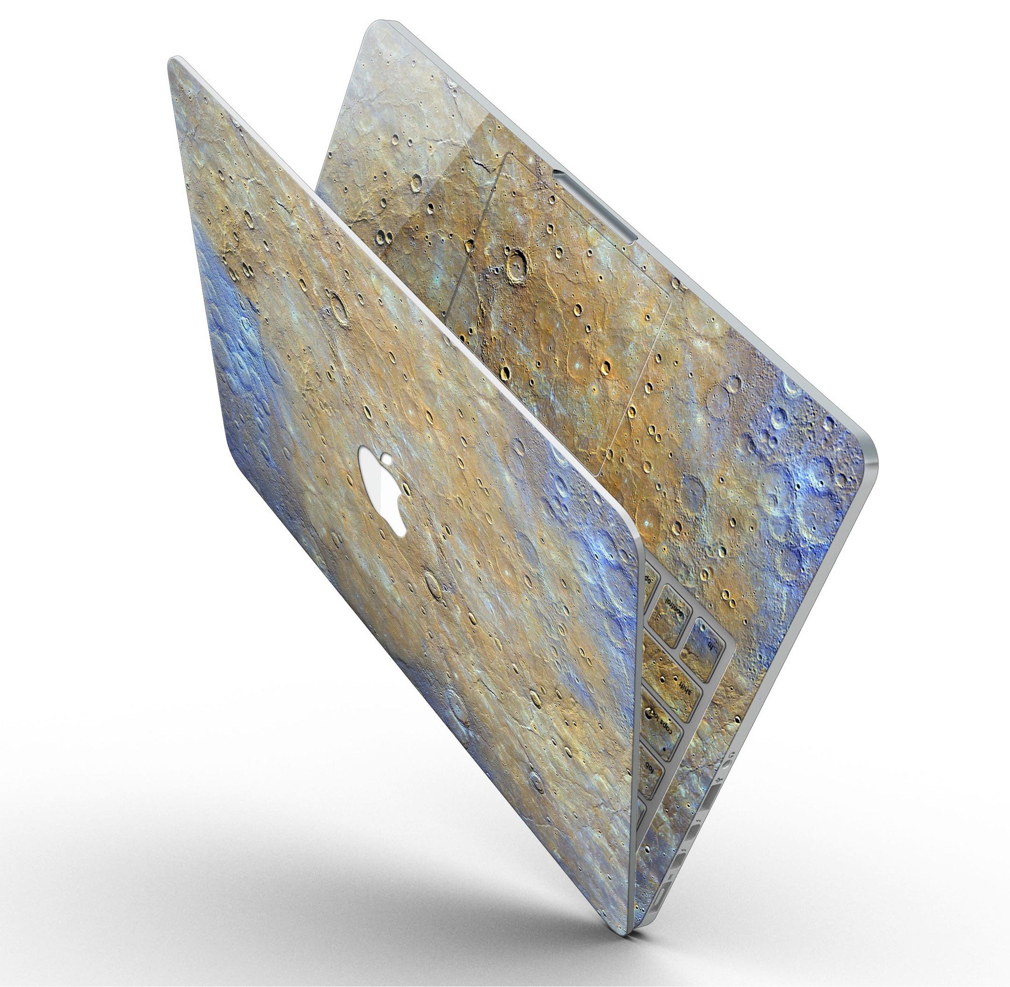 Grungy Watercolor Boiling Surface skin for MacBook Pro with Retina Display, showcasing vibrant colors and unique design.