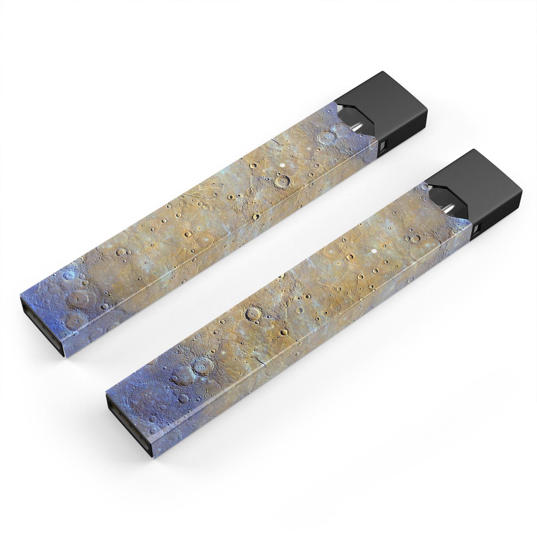 Grungy Watercolor Boiling Surface skin-wrap for JUUL device, showcasing vibrant colors and unique design.