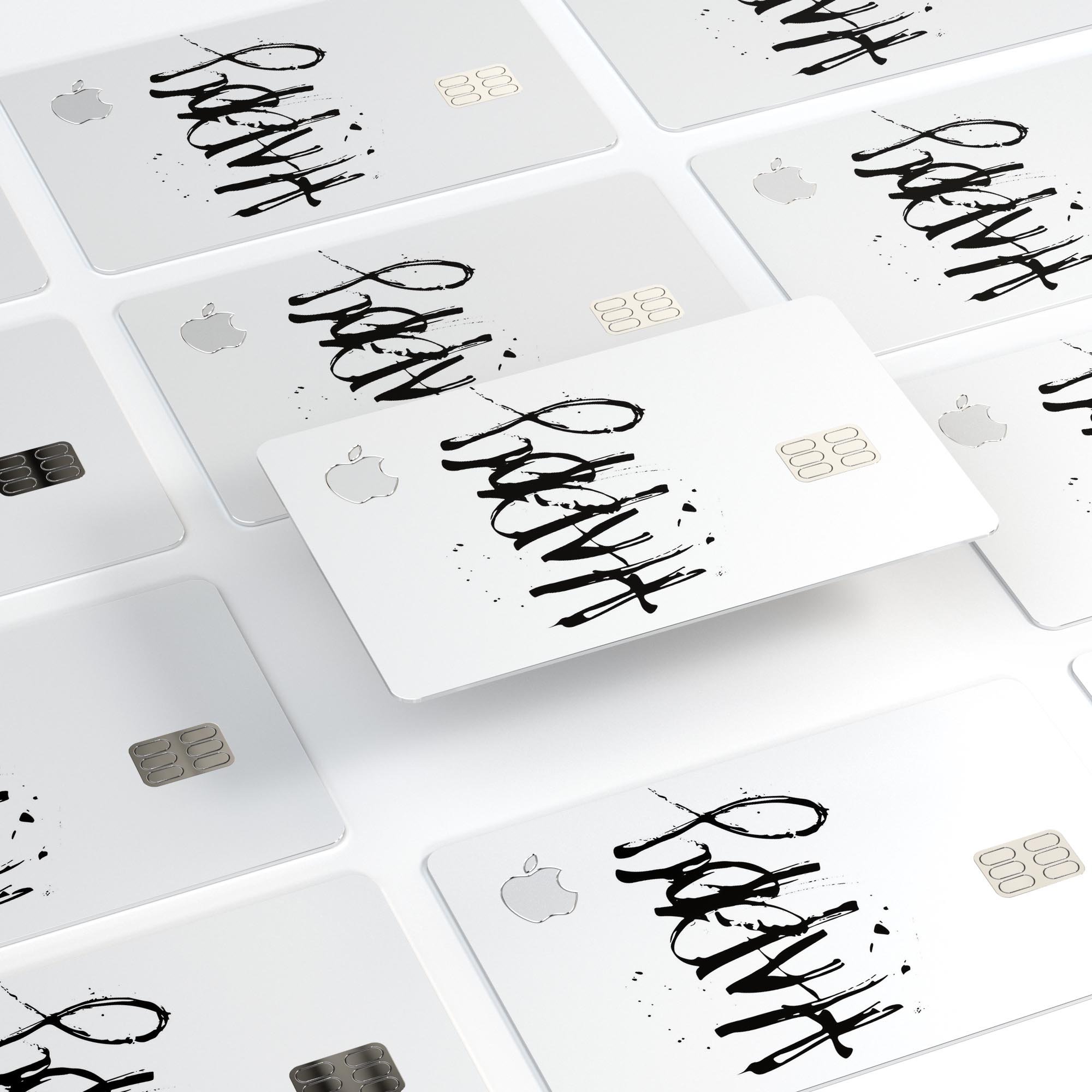 Happy Splatter Premium Protective Decal Skin-Kit for Apple Card, showcasing vibrant design and high-quality vinyl material.