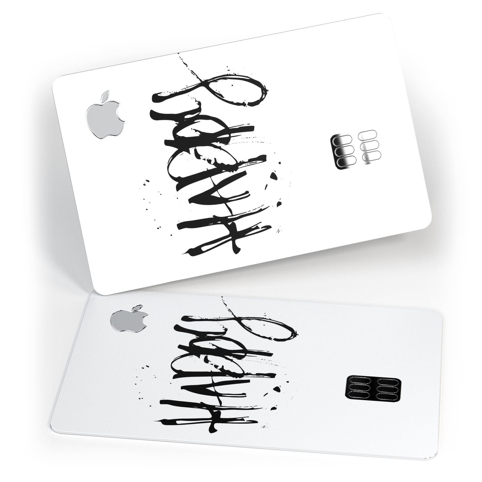 Happy Splatter Premium Protective Decal Skin-Kit for Apple Card, showcasing vibrant design and high-quality vinyl material.