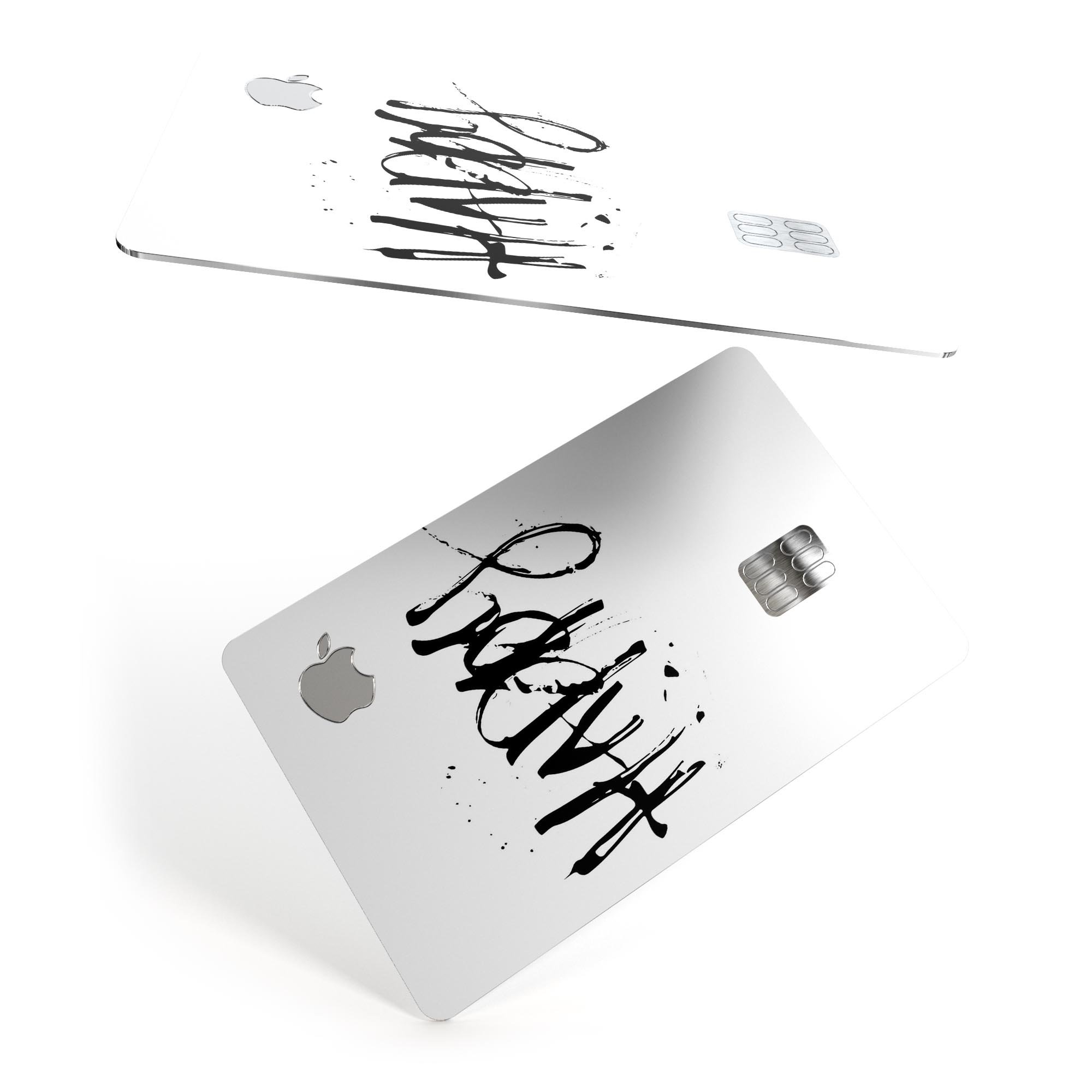 Happy Splatter Premium Protective Decal Skin-Kit for Apple Card, showcasing vibrant design and high-quality vinyl material.