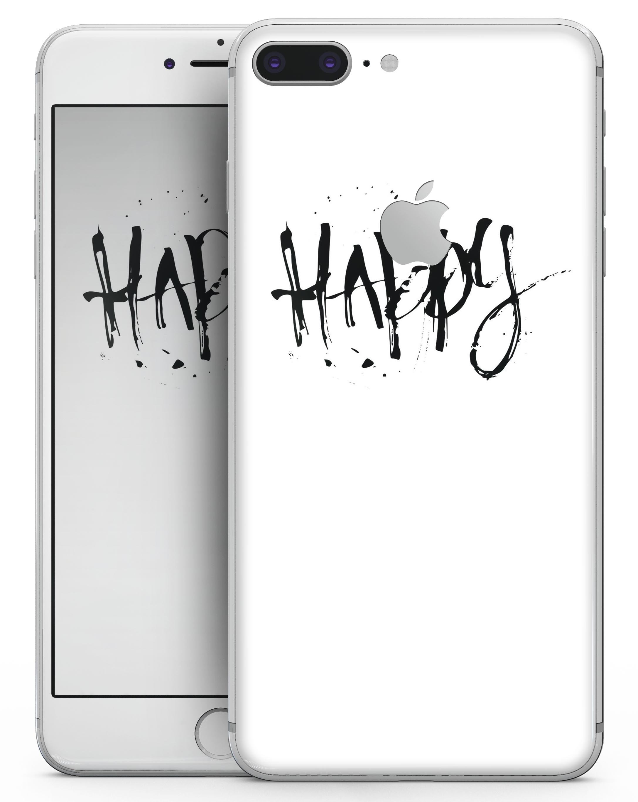Happy Splatter Skin-kit for iPhone 8 and 8 Plus featuring vibrant colors and a sleek design.