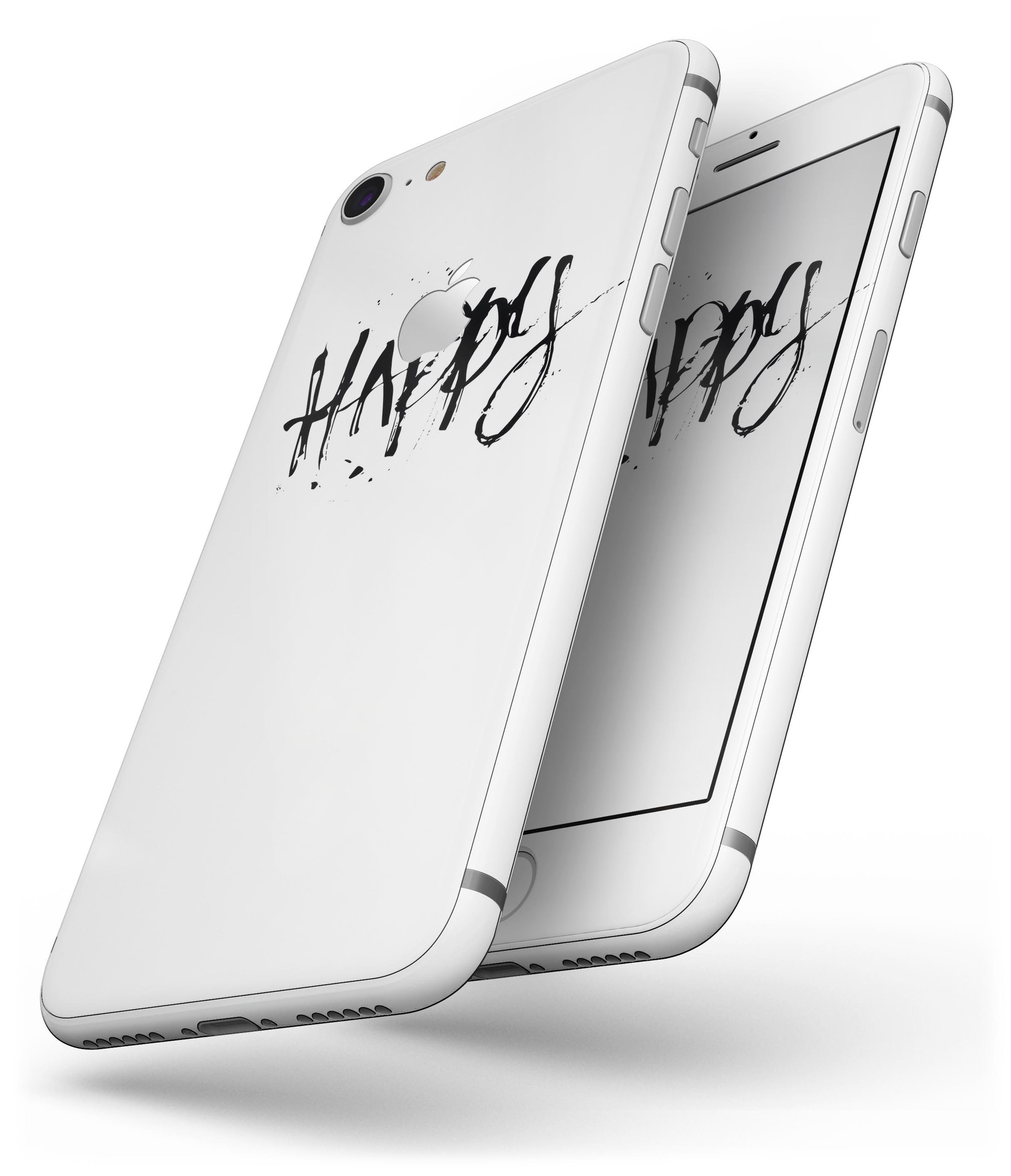 Happy Splatter Skin-kit for iPhone 8 and 8 Plus featuring vibrant colors and a sleek design.