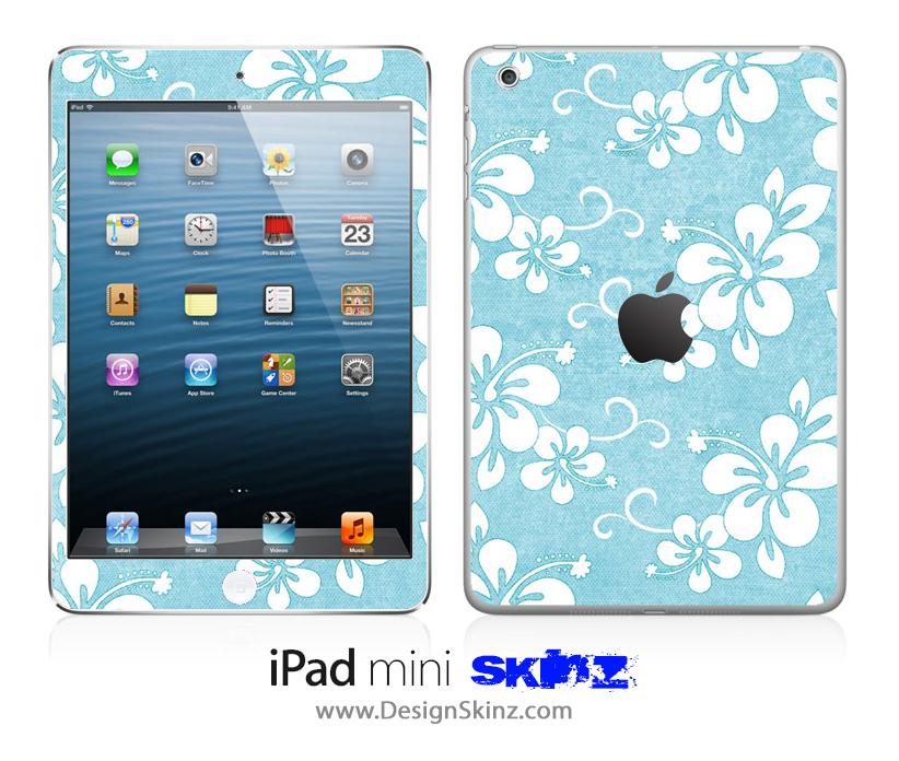 A vibrant Hawaiian flowers iPad skin showcasing tropical floral patterns, designed for protection and style.