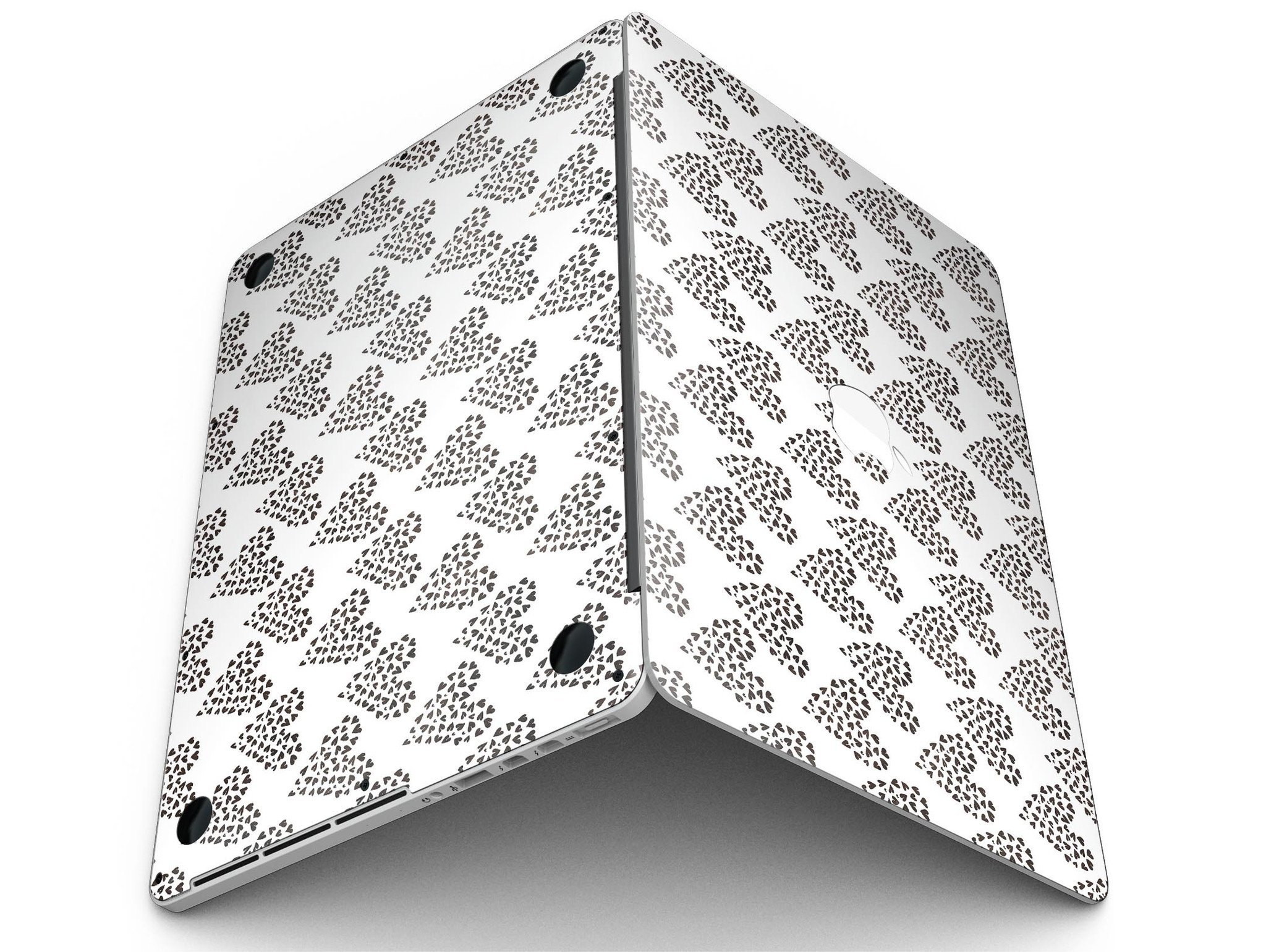 Stylish Hearts within Hearts design skin for MacBook Pro with Retina Display, showcasing vibrant colors and patterns.