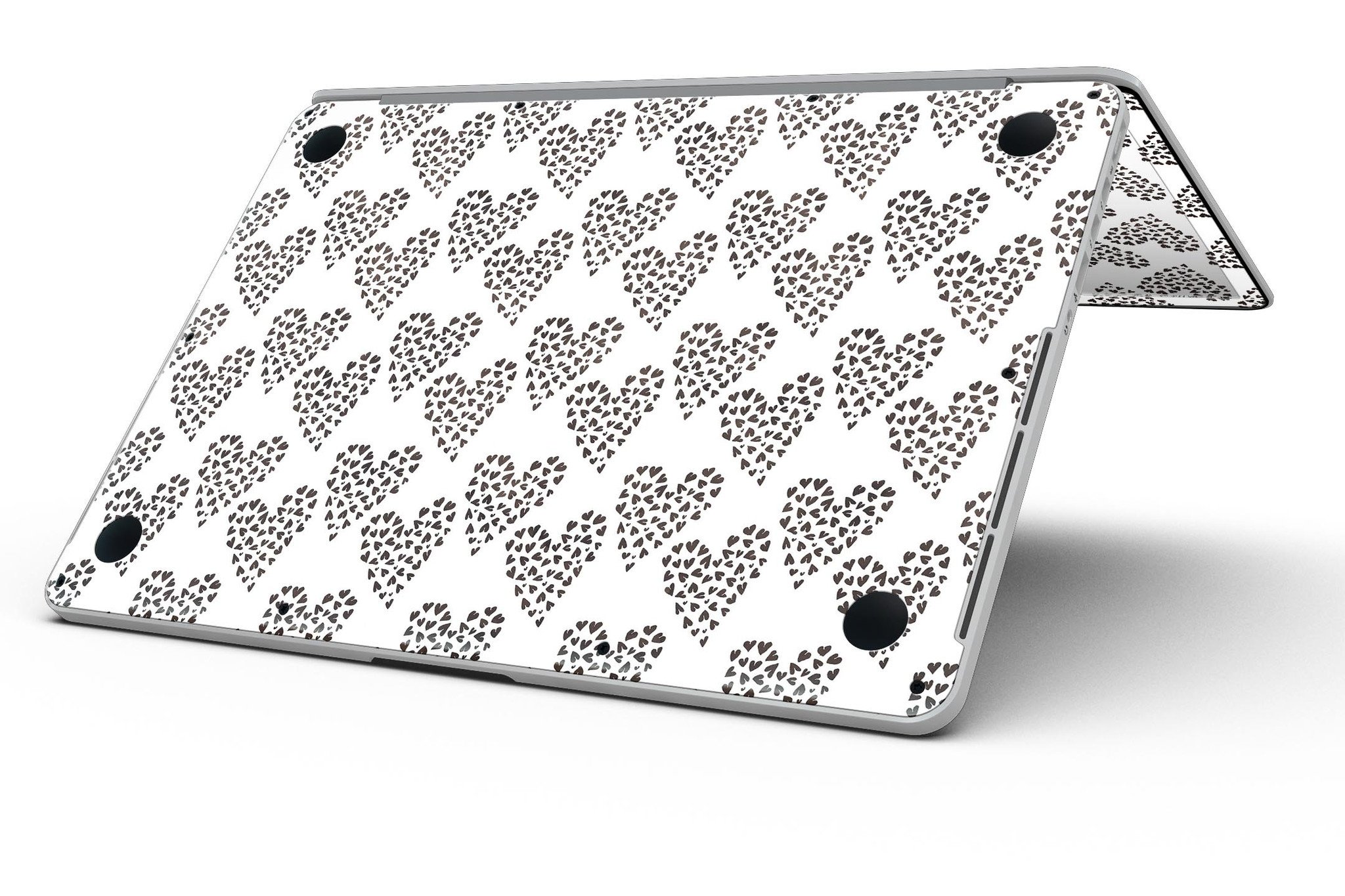 Stylish Hearts within Hearts design skin for MacBook Pro with Retina Display, showcasing vibrant colors and patterns.