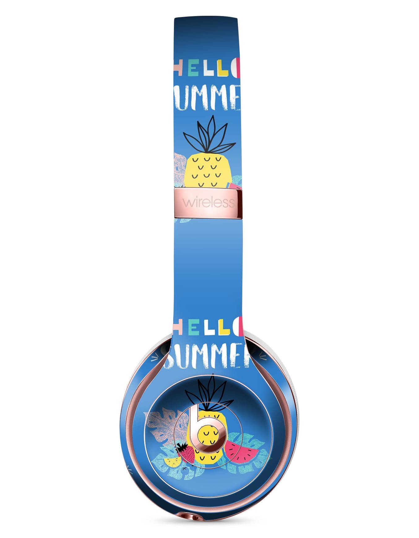 Hello Summer Love Full-Body Skin Kit for Beats by Dre Solo 3, featuring vibrant design and premium vinyl material.