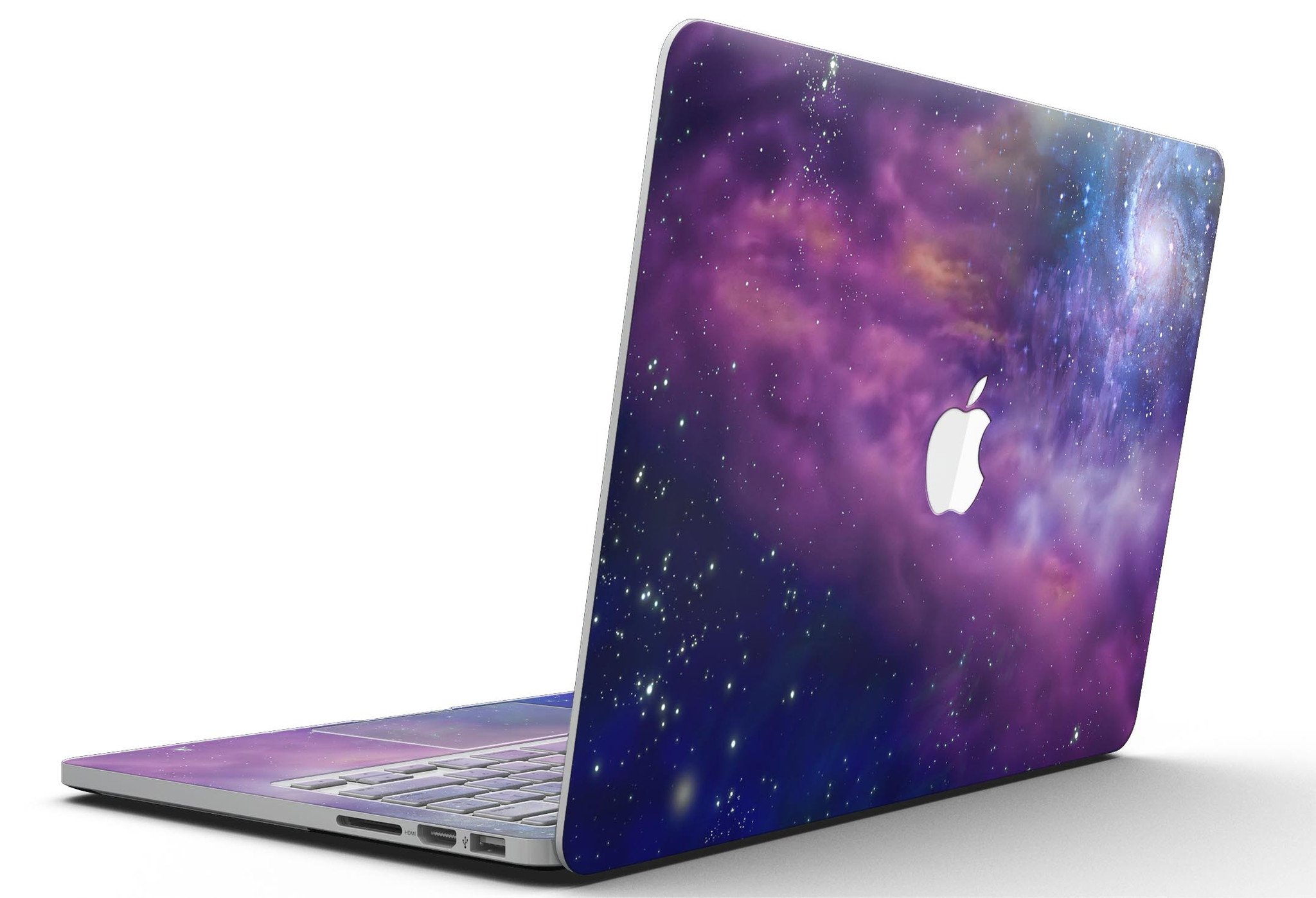 Stylish Design Skinz applied to a MacBook Pro with Retina Display, showcasing a vibrant design and sleek finish.