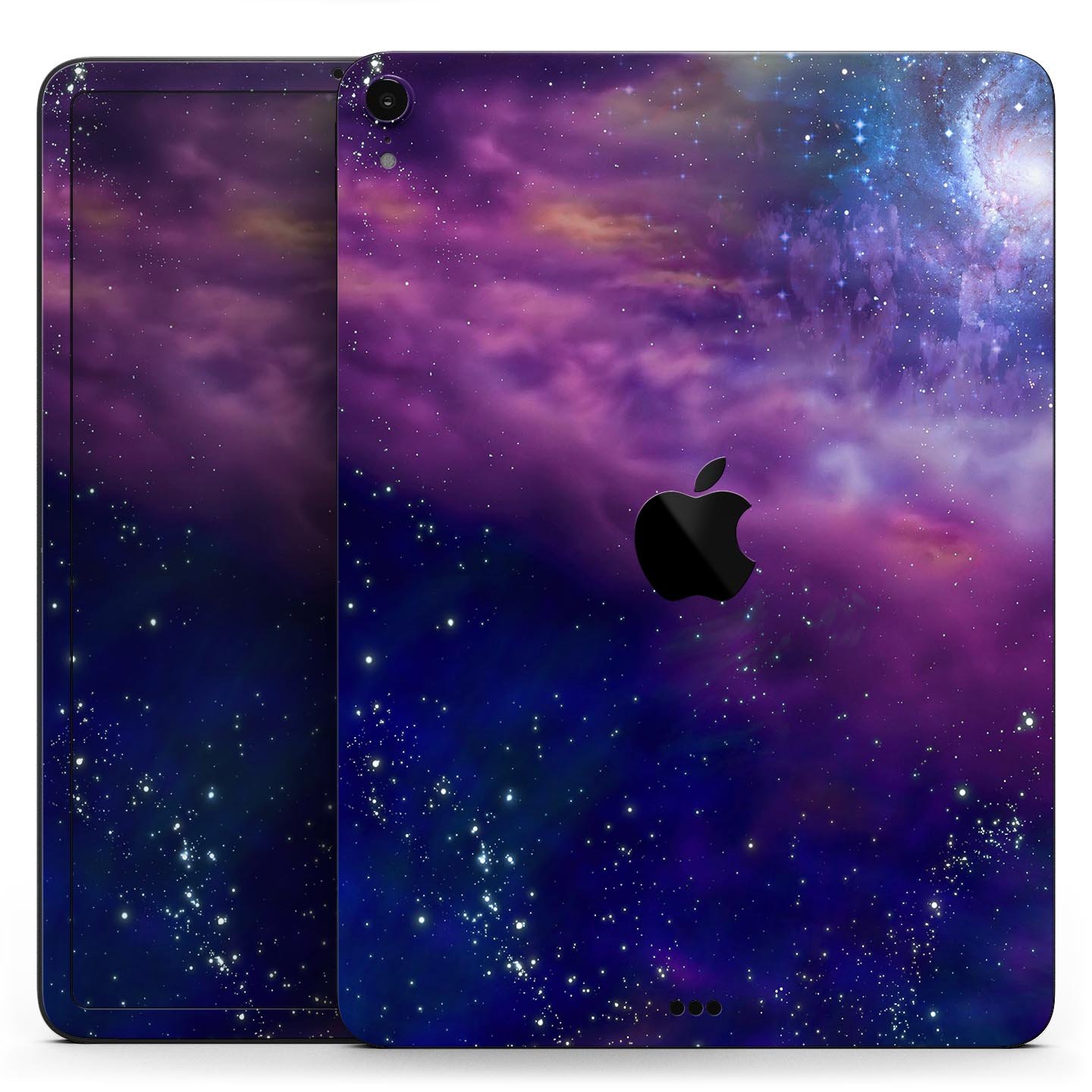 Full body skin decal featuring a vibrant space adventure design for Apple devices, made from premium 3M materials.