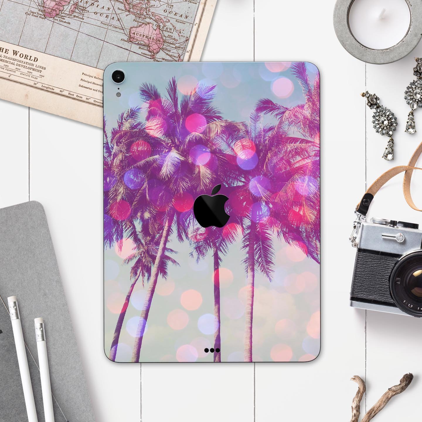Hollywood Glamour Full Body Skin Decal for Apple iPad Pro 12.9", showcasing its stylish design and premium finish.