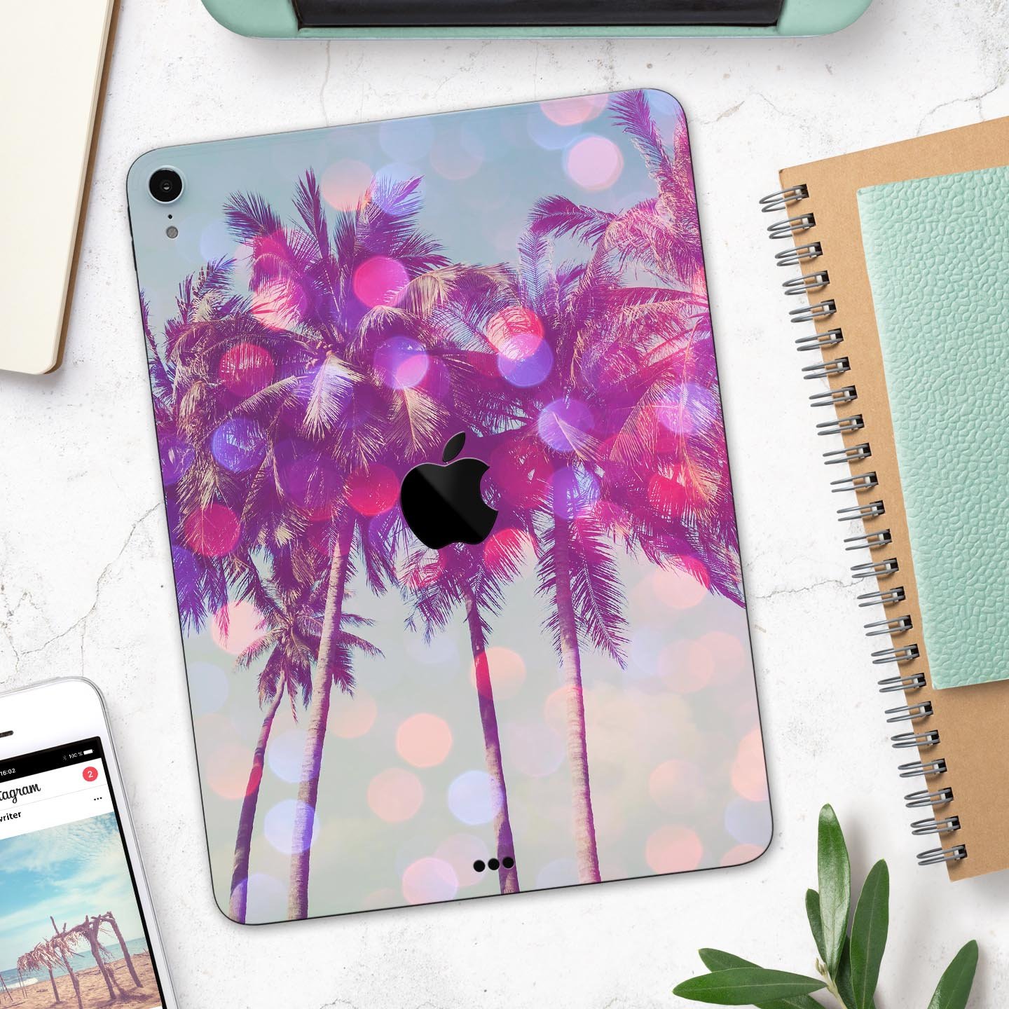 Hollywood Glamour Full Body Skin Decal for Apple iPad Pro 12.9", showcasing its stylish design and premium finish.