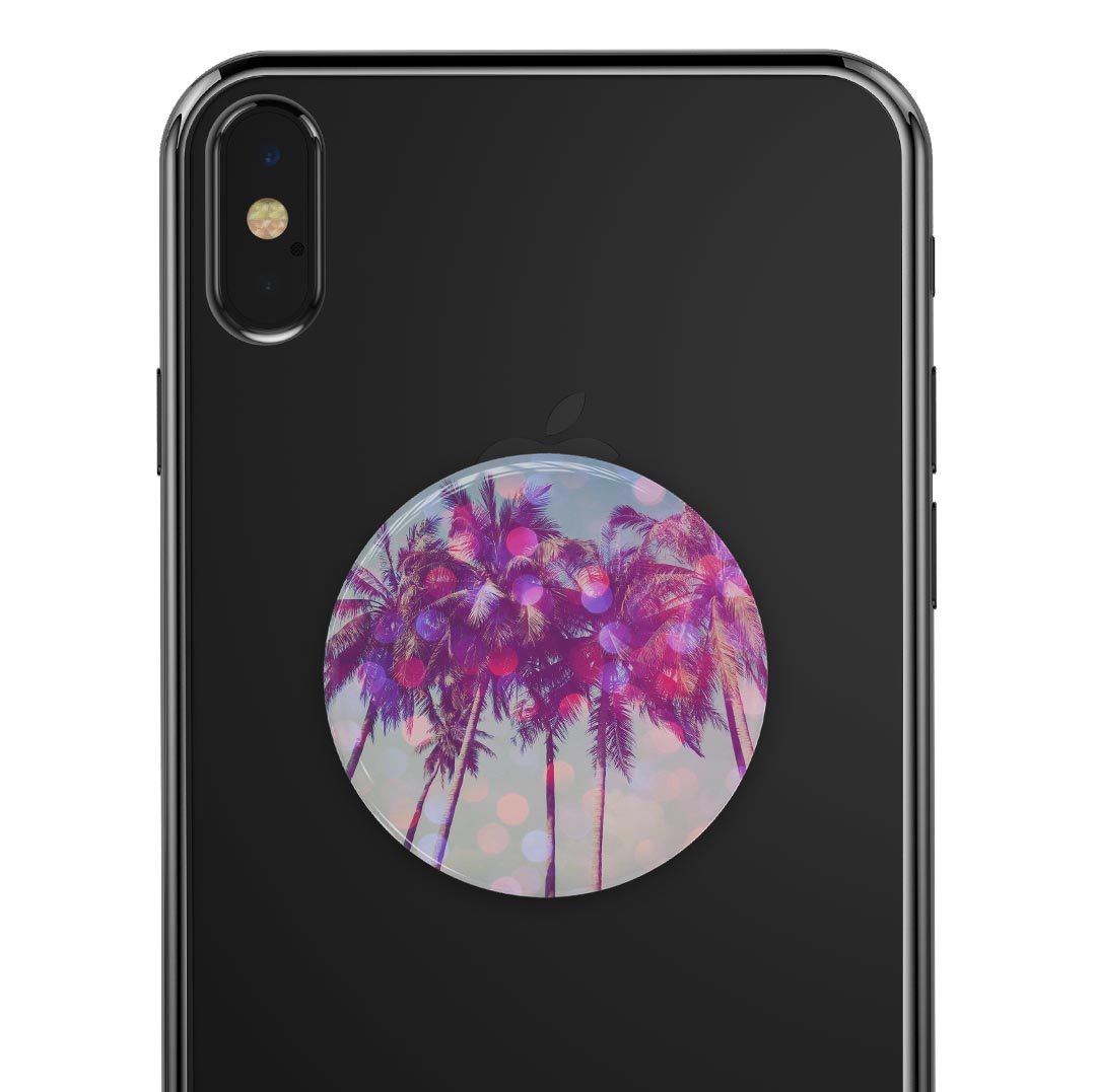 Hollywood Glamour Skin Kit for PopSockets featuring vibrant designs and premium vinyl material.