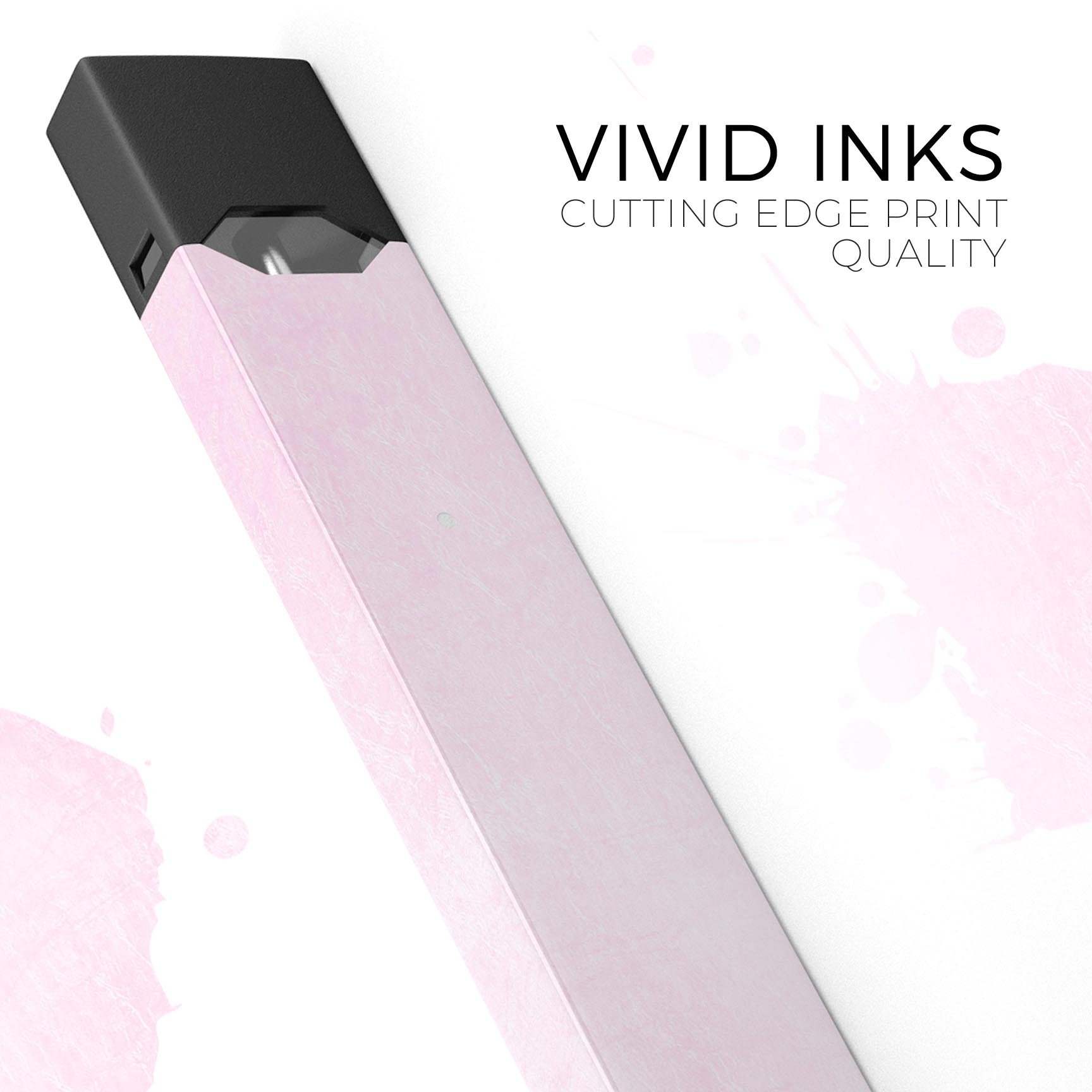 Hot Pink Fade to White skin-wrap sticker designed for JUUL vaping device, showcasing vibrant colors and precision cut.