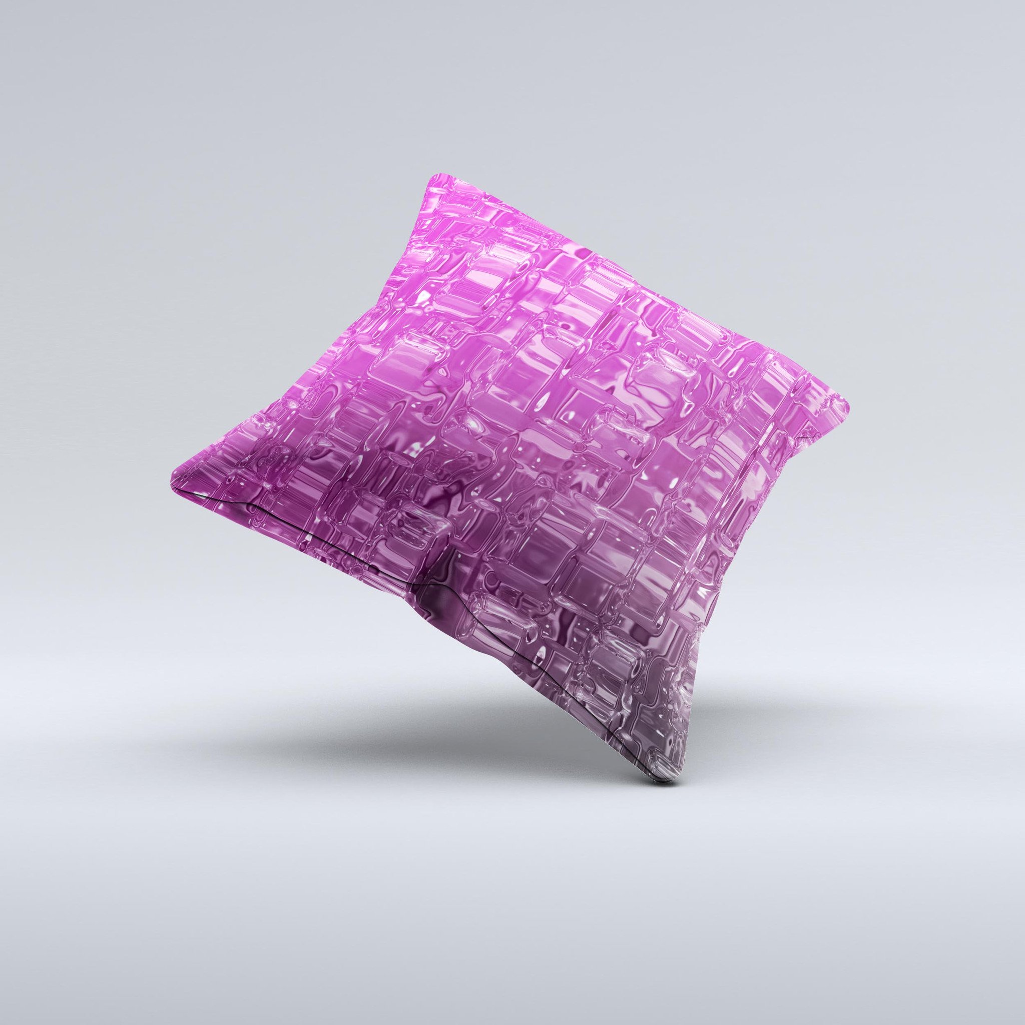 Purple gradient decorative throw pillow.