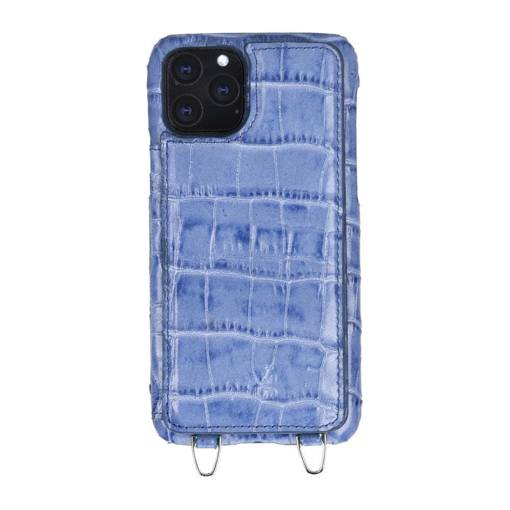 Bouletta iPhone 11 Series Leather Saff Umw Plain Strap in premium leather, showcasing its sleek design and personalization options.