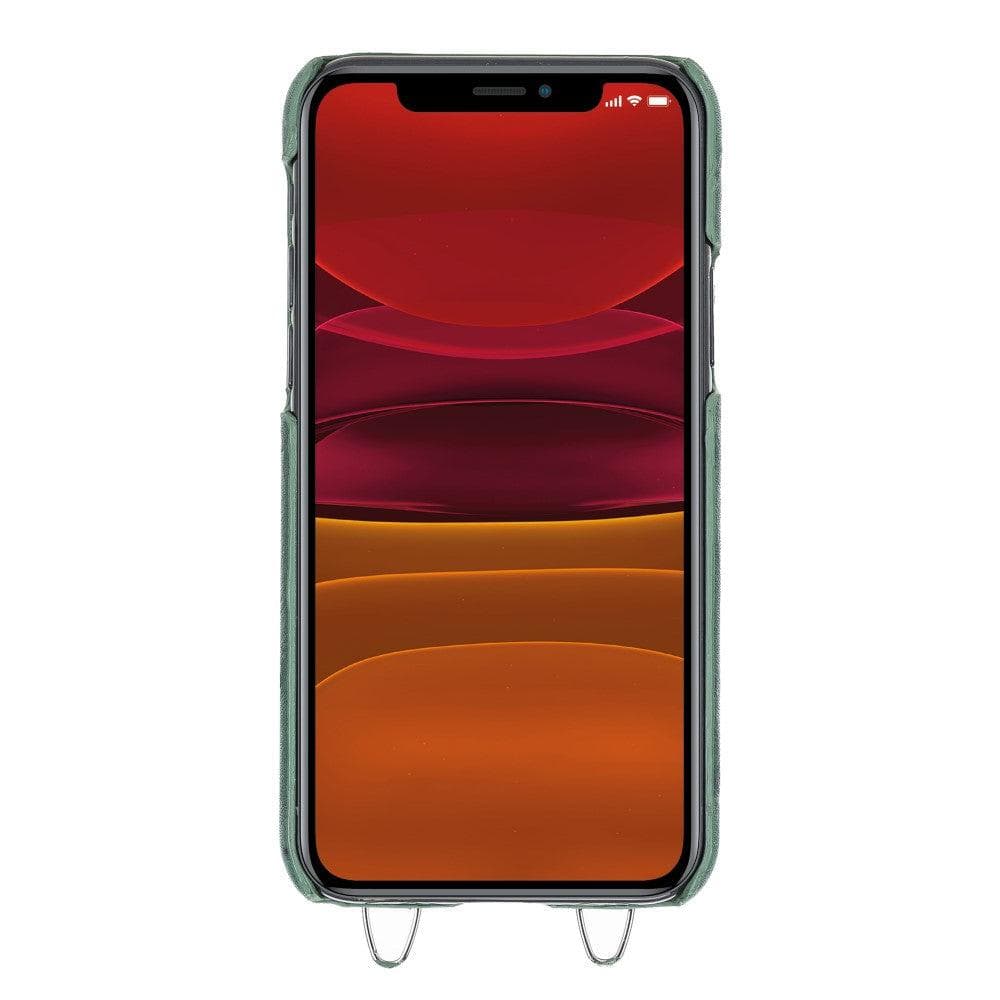 Bouletta iPhone 11 Series Leather Saff Umw Plain Strap in premium leather, showcasing its sleek design and personalization options.