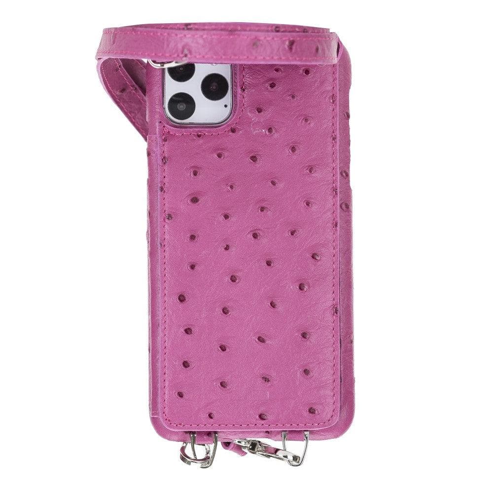 Bouletta iPhone 11 Series Leather Saff Umw Plain Strap in premium leather, showcasing its sleek design and personalization options.