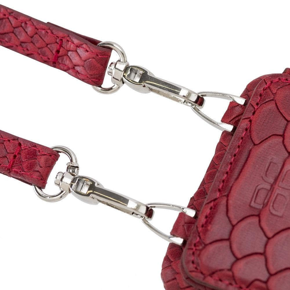 Bouletta iPhone 11 Series Leather Saff Umw Plain Strap in premium leather, showcasing its sleek design and personalization options.