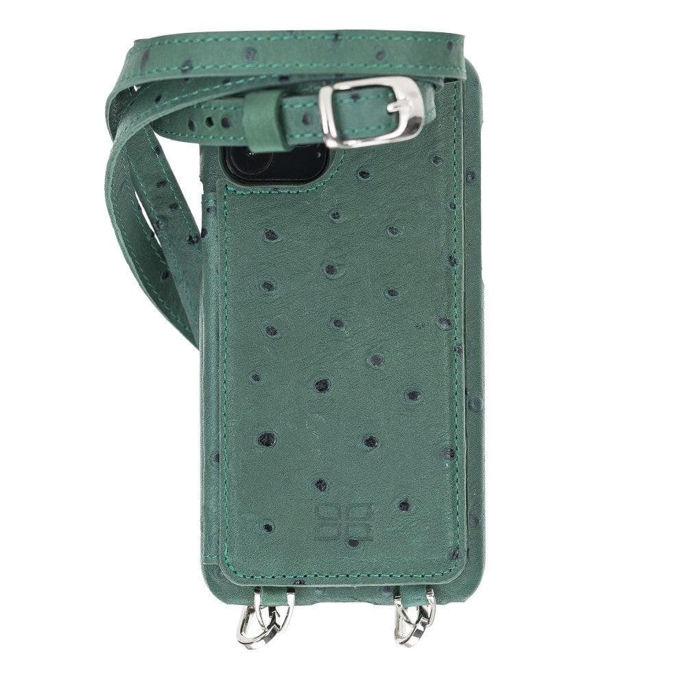 Bouletta iPhone 11 Series Leather Saff Umw Plain Strap in premium leather, showcasing its sleek design and personalization options.