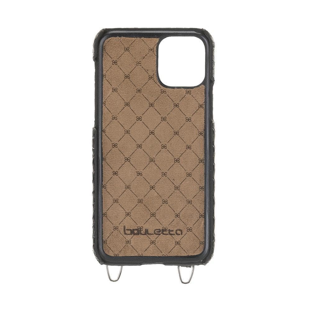 Bouletta iPhone 11 Series Leather Saff Umw Plain Strap in premium leather, showcasing its sleek design and personalization options.