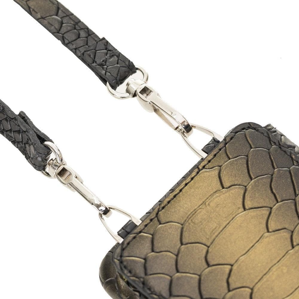 Bouletta iPhone 11 Series Leather Saff Umw Plain Strap in premium leather, showcasing its sleek design and personalization options.