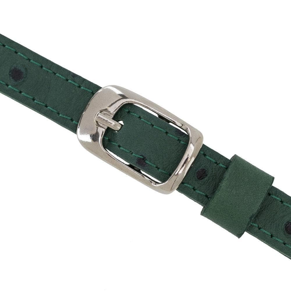 Bouletta iPhone 11 Series Leather Saff Umw Plain Strap in premium leather, showcasing its sleek design and personalization options.