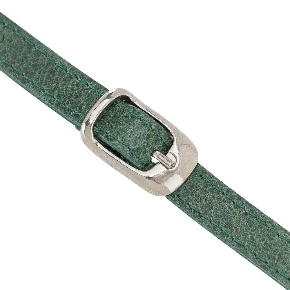 Bouletta iPhone 11 Series Leather Saff Umw Plain Strap in premium leather, showcasing its sleek design and personalization options.