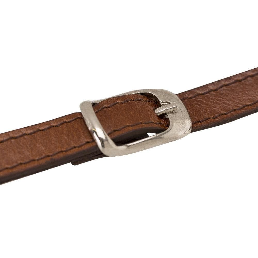 Bouletta iPhone 11 Series Leather Saff Umw Plain Strap in premium leather, showcasing its sleek design and personalization options.