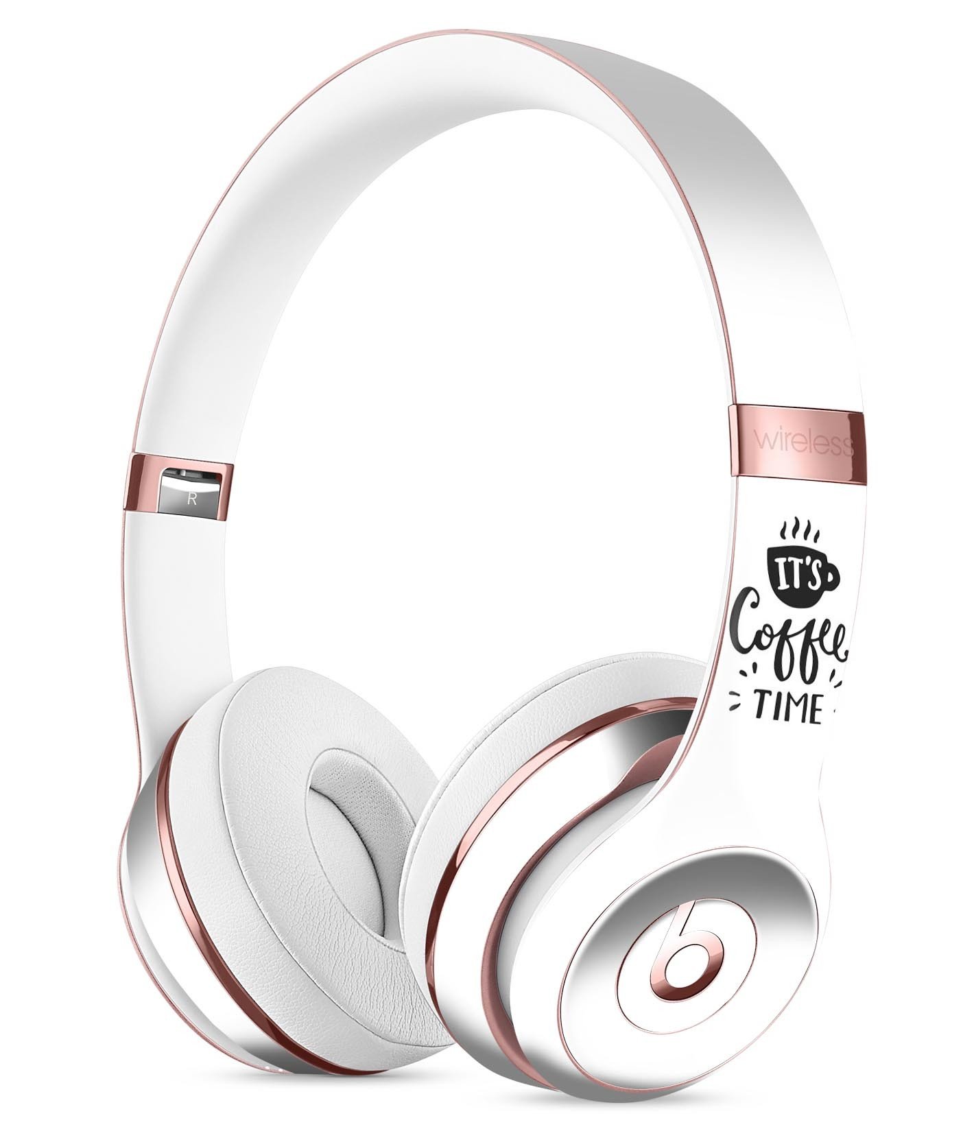 Its Coffee Time Full-Body Skin Kit for Beats by Dre Solo 3, showcasing vibrant design and premium vinyl material.