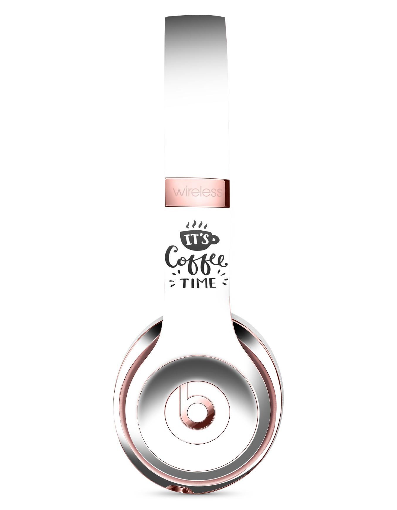 Its Coffee Time Full-Body Skin Kit for Beats by Dre Solo 3, showcasing vibrant design and premium vinyl material.