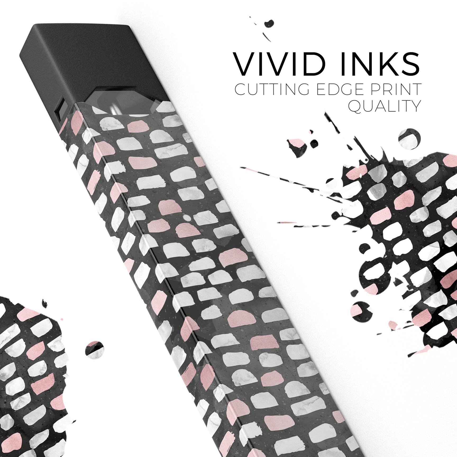 Karamfila Marble & Rose Gold skin-wrap for JUUL device, showcasing a stylish marble pattern with rose gold accents.