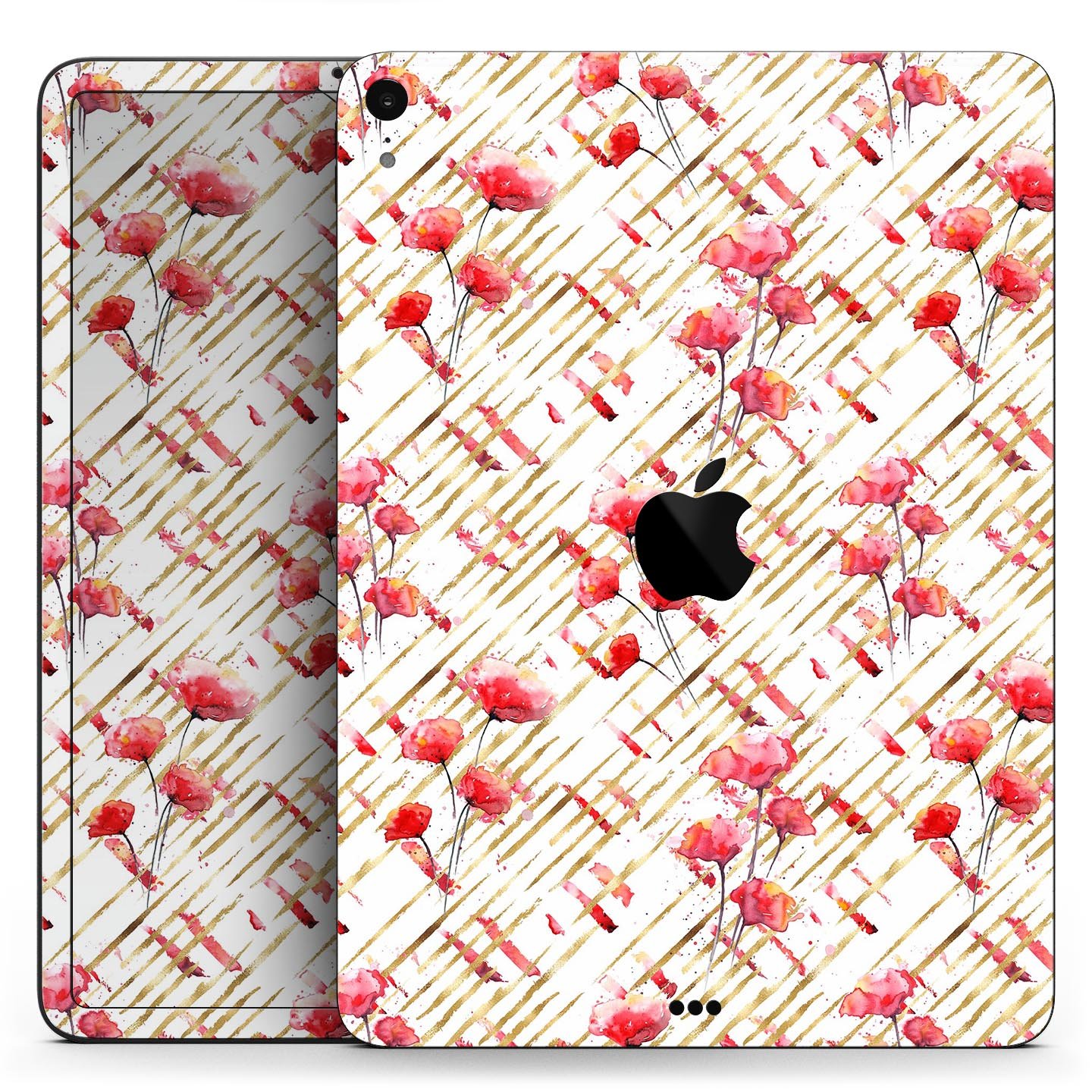 Karamfila Watercolo Poppies V13 full body skin decal for Apple devices, featuring vibrant poppy design and premium 3M materials.
