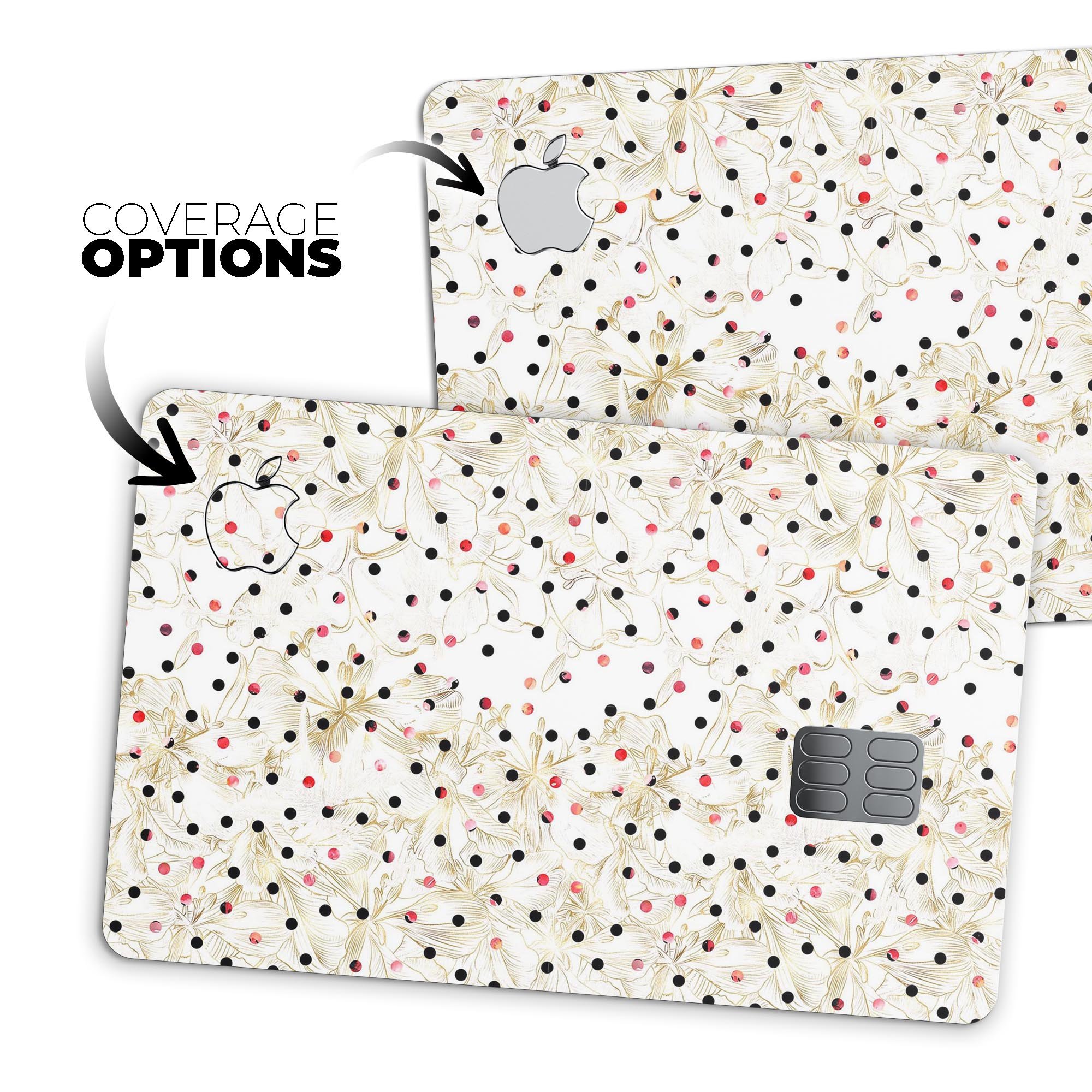 Karamfila Watercolo Poppies V16 decal skin kit for Apple Card, showcasing vibrant poppy design and premium vinyl material.