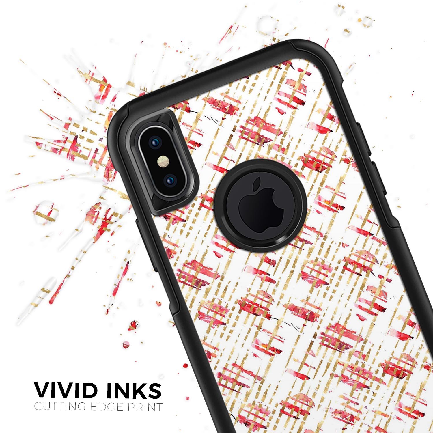 Karamfila Watercolo Poppies V18 Skin Kit for iPhone OtterBox, featuring vibrant poppy design and ultra-thin protection.