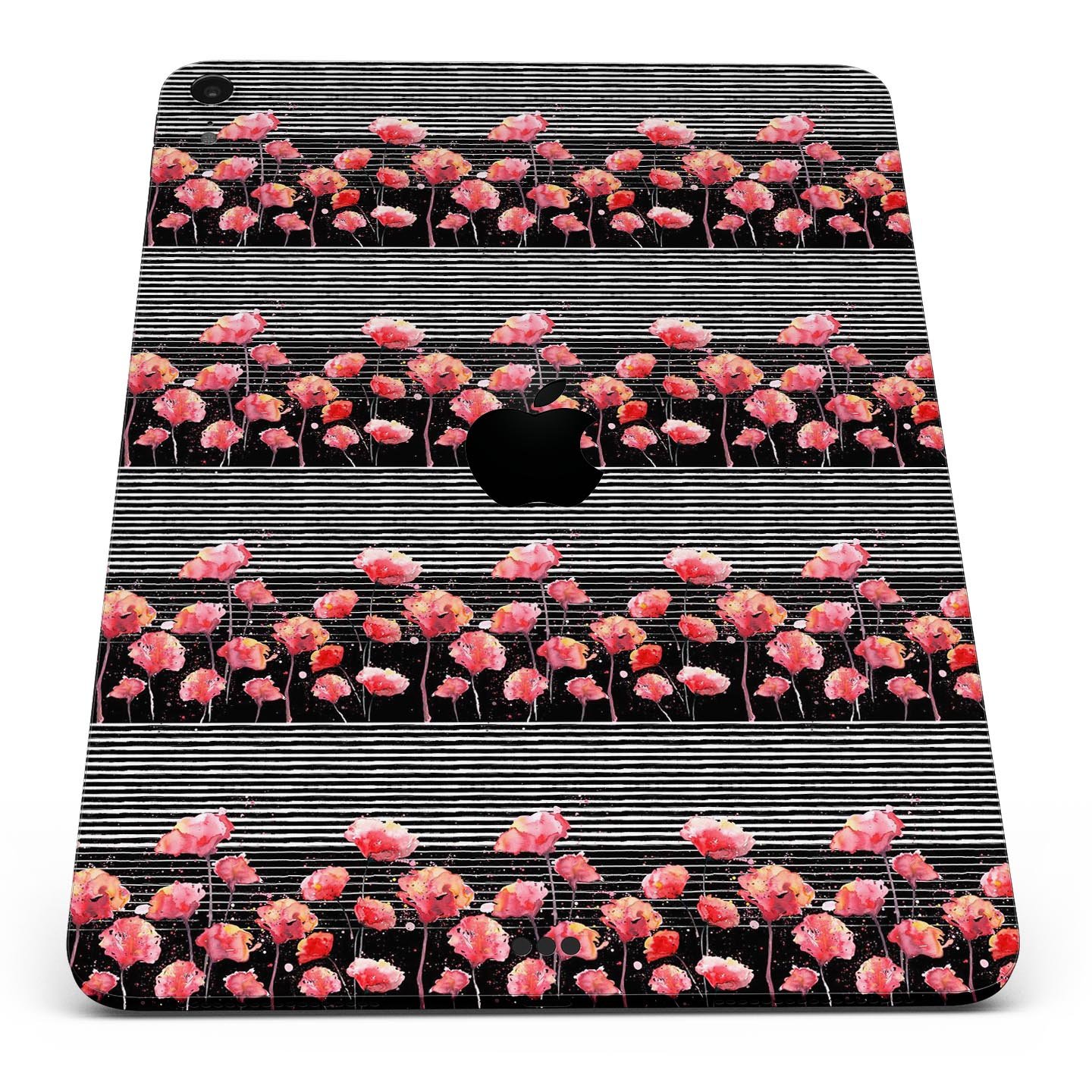 Karamfila Watercolo Poppies V2 full-body skin decal for Apple devices, showcasing vibrant poppy design and premium 3M material.