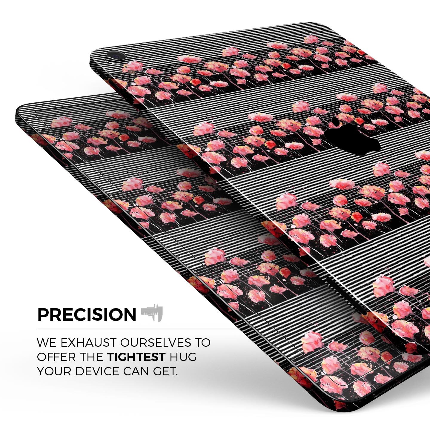 Karamfila Watercolo Poppies V2 full-body skin decal for Apple devices, showcasing vibrant poppy design and premium 3M material.