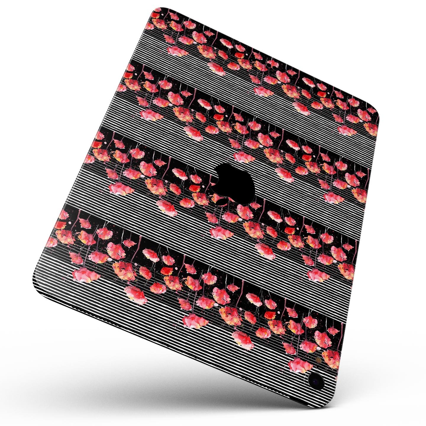 Karamfila Watercolo Poppies V2 full-body skin decal for Apple devices, showcasing vibrant poppy design and premium 3M material.