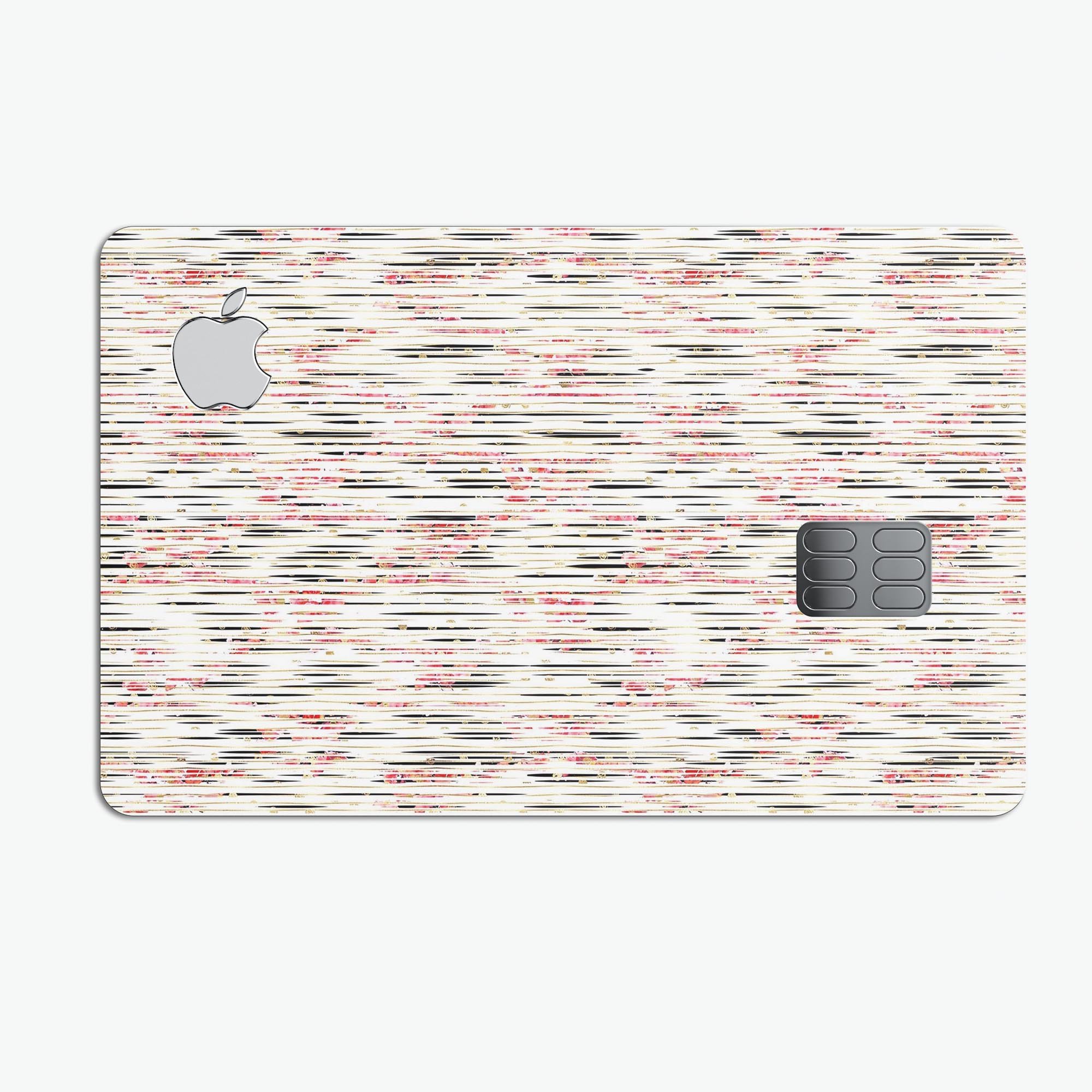 Karamfila Watercolo Poppies V22 skin kit for Apple Card, showcasing vibrant poppy design on premium vinyl.