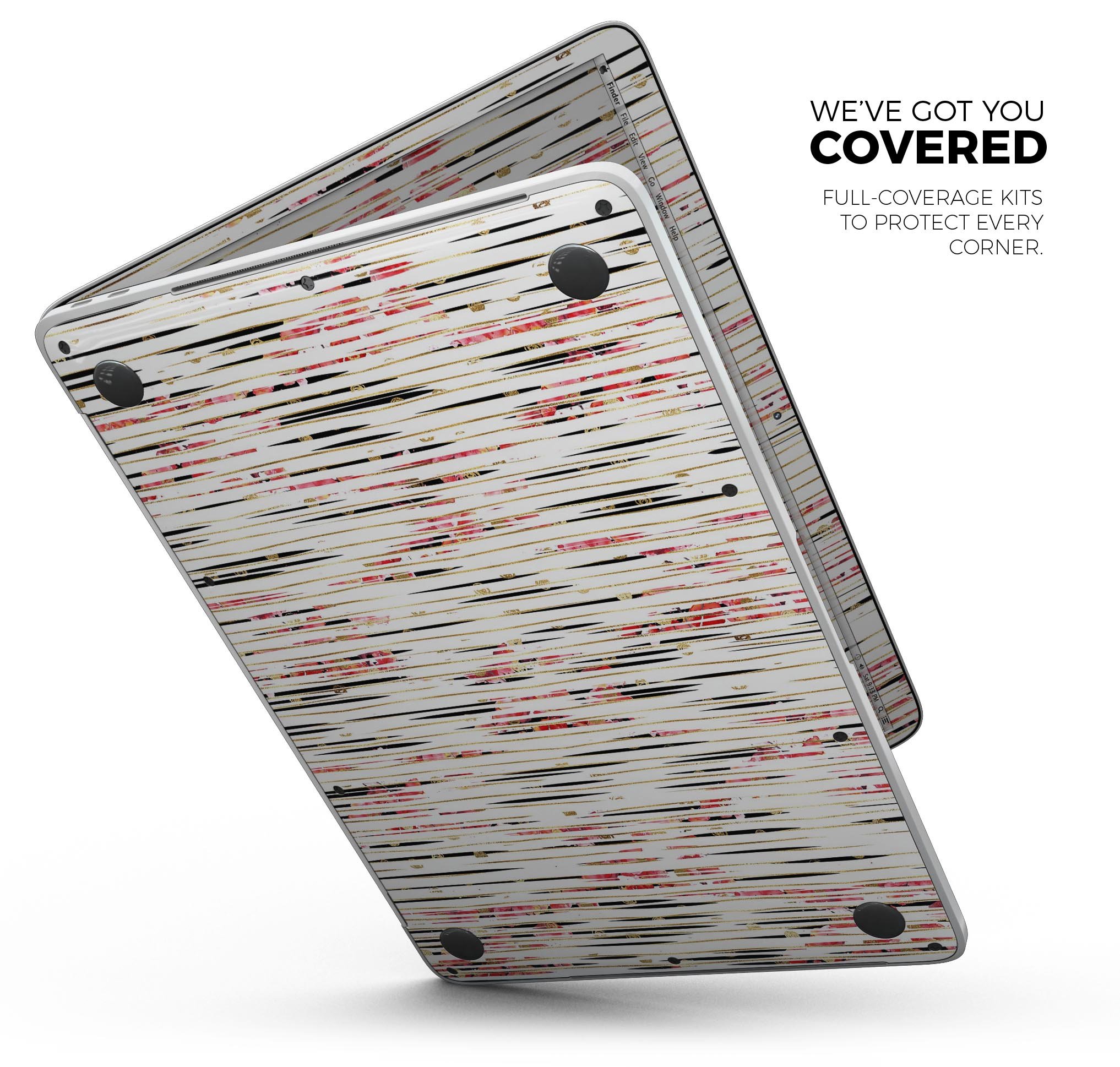 Karamfila Watercolo Poppies V23 skin decal wrap kit for MacBook, featuring vibrant poppy design and premium vinyl material.