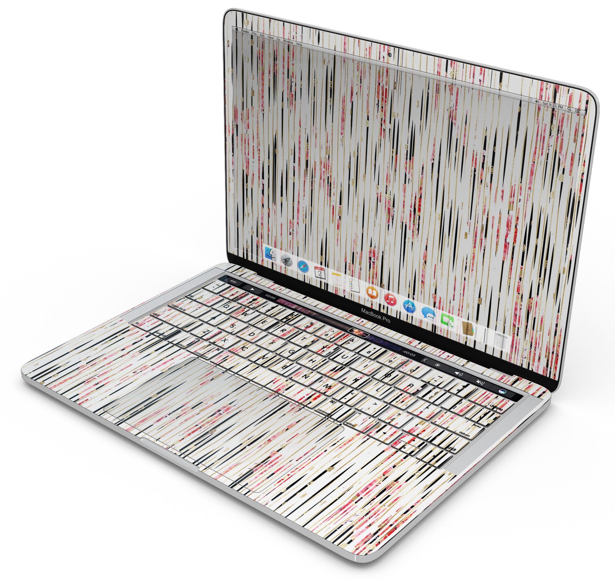 Karamfila Watercolo Poppies V23 skin decal wrap kit for MacBook, featuring vibrant poppy design and premium vinyl material.