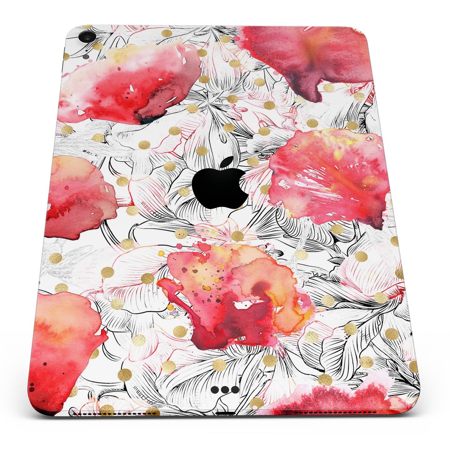 Karamfila Watercolo Poppies V29 full-body skin decal for Apple devices, featuring vibrant poppy design and premium 3M materials.