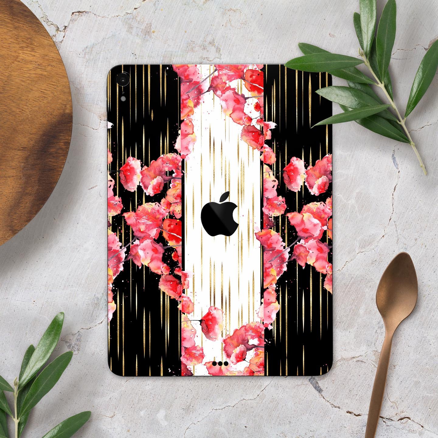 Karamfila Watercolo Poppies V5 full body skin decal for Apple devices, featuring vibrant poppy design and premium 3M materials.
