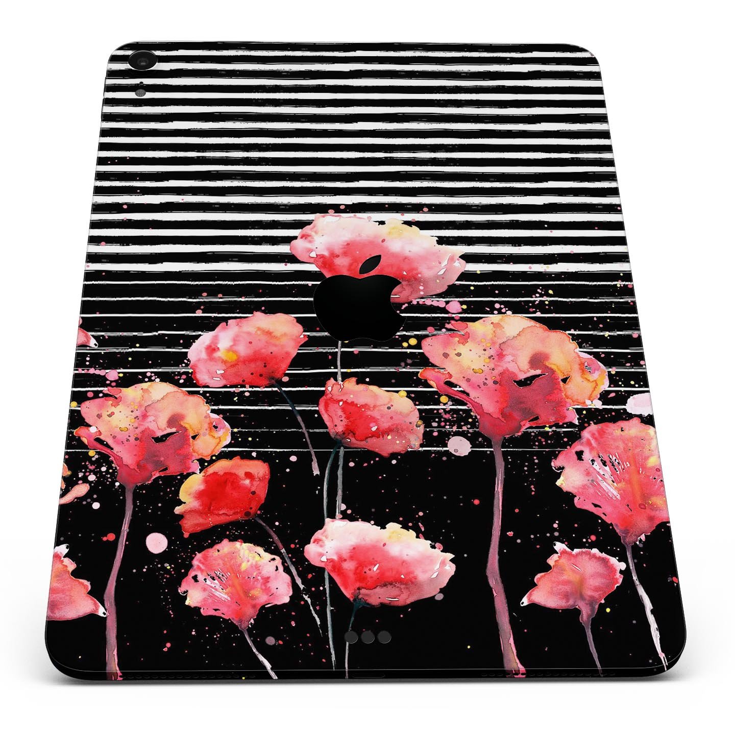 Karamfila Watercolo Poppies V7 skin decal for Apple devices, showcasing vibrant poppy design and ultra-thin protection.