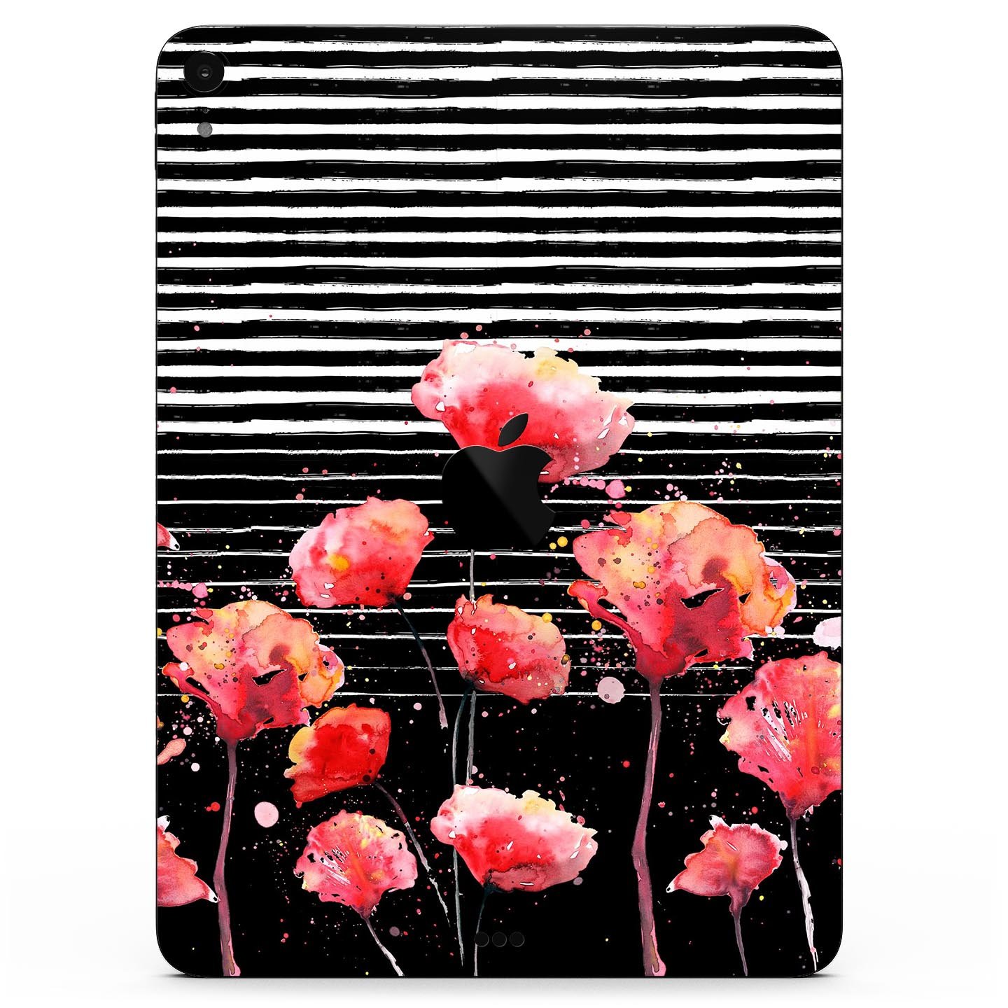 Karamfila Watercolo Poppies V7 skin decal for Apple devices, showcasing vibrant poppy design and ultra-thin protection.